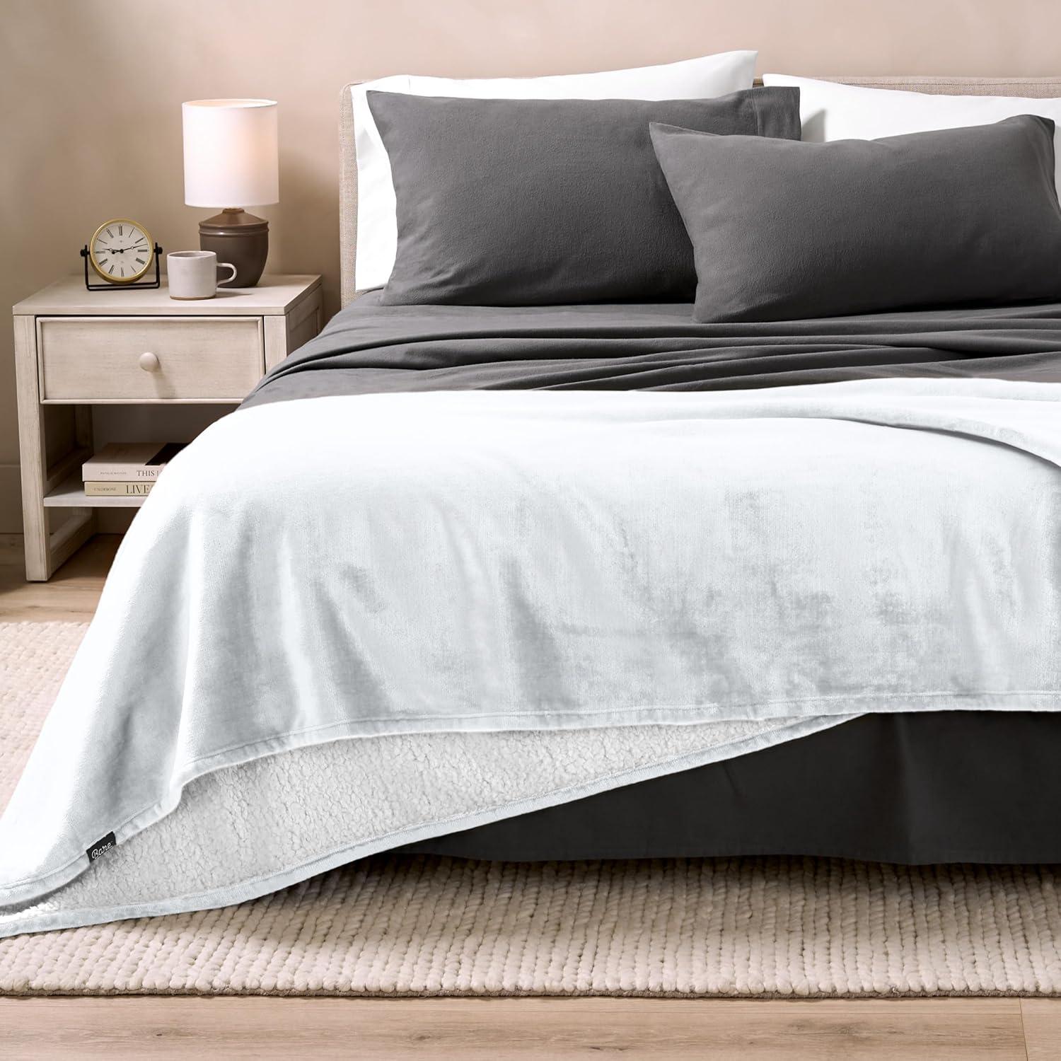 Bare Home Sherpa Fleece Blanket
