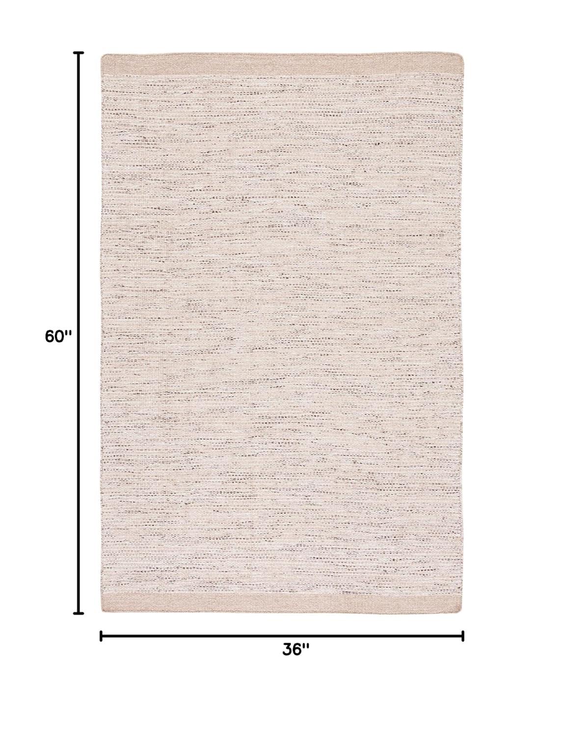 Vermont VRM807 Hand Woven Area Rug - Beige/Ivory - 3'x5' - Safavieh.