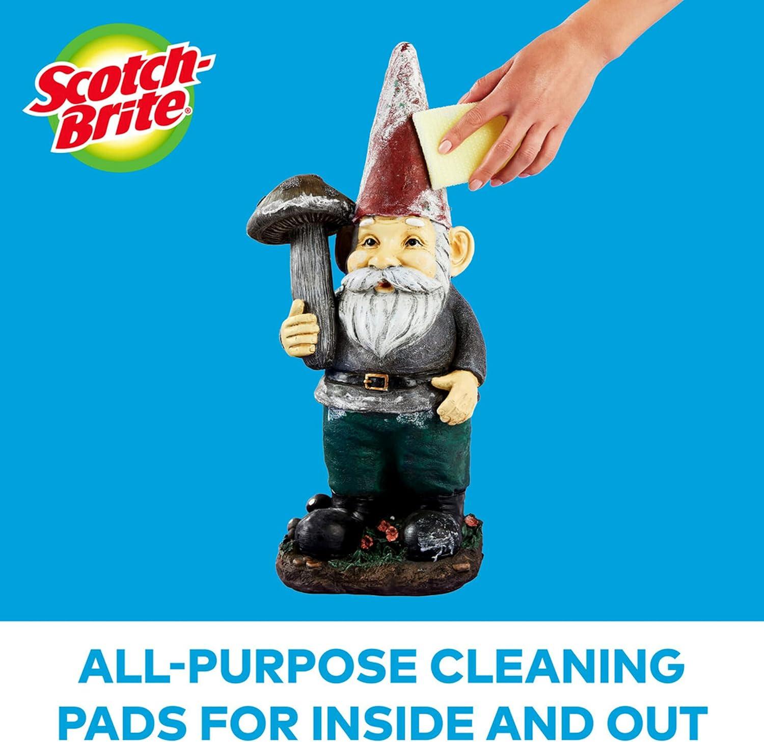 3M Scotch-Brite Dobie All Purpose Cleaning Pad  White 24 Sponges - 720