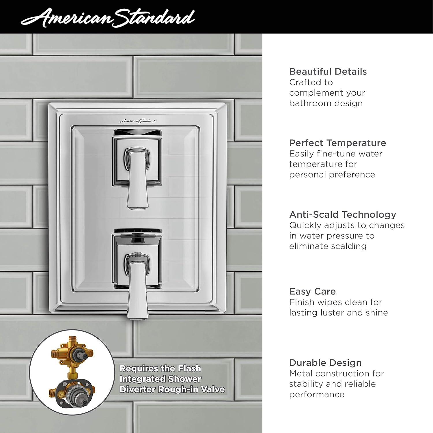 American Standard Town Square S Shower Trim in Polished Chrome