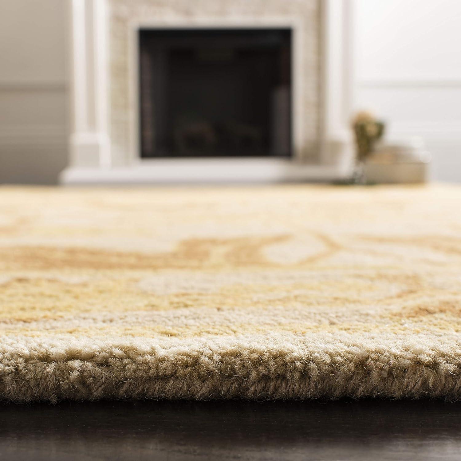 Anatolia AN541 Hand Tufted Indoor Area Rug - Beige/Gold - 5'x8' - Safavieh