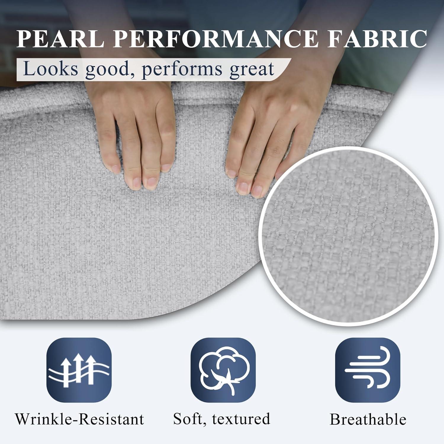 Jazmond Fully Assembled Upholstered Swivel Barrel Chair,Set of 2