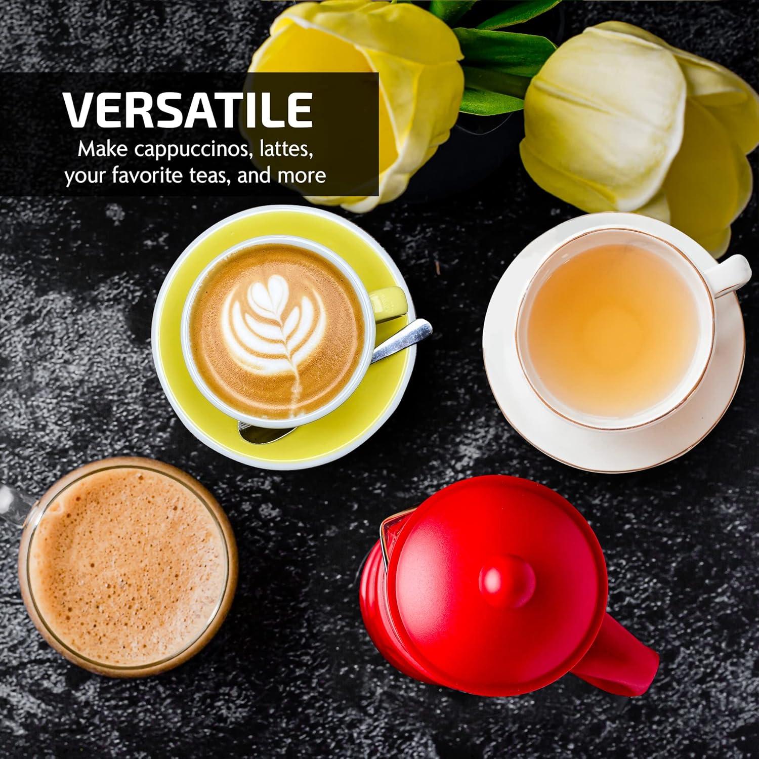 Ovente OVENTE 12 Ounce French Press Coffee Tea and Espresso 4 Filter Stainless-Steel FPT12R