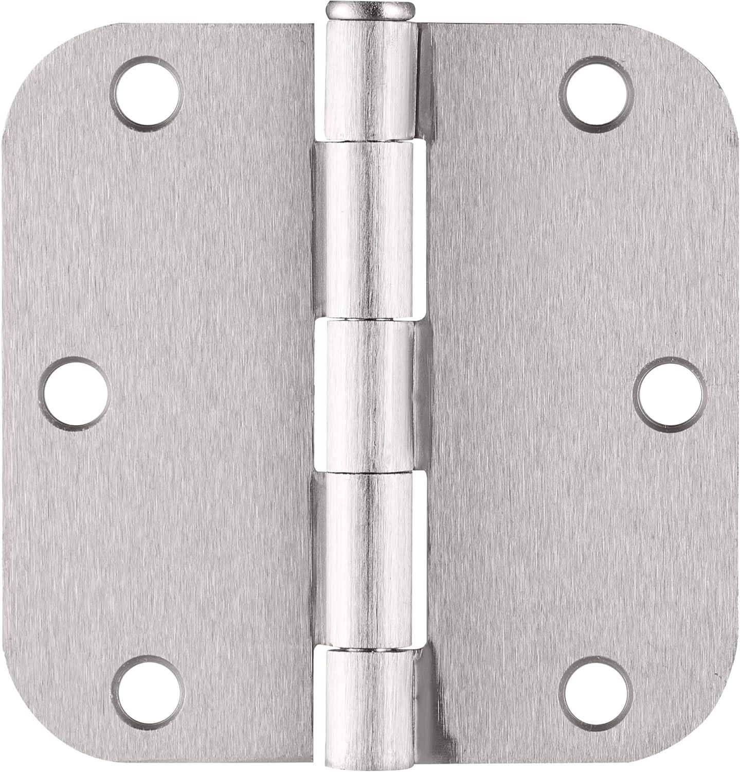 Design House Door Hinge In Satin Brass, 3.5-Inch, 5/8-Inch Radius, 9-Pack (Set of 9)