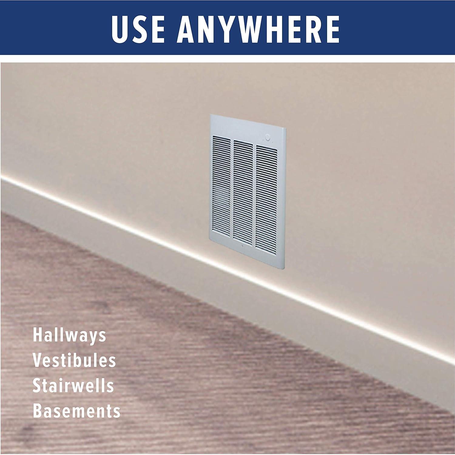 QMark CWH3404F Electric Wall Heater for Home and Commercial Use, 4000 Watt, 240 Volt, White