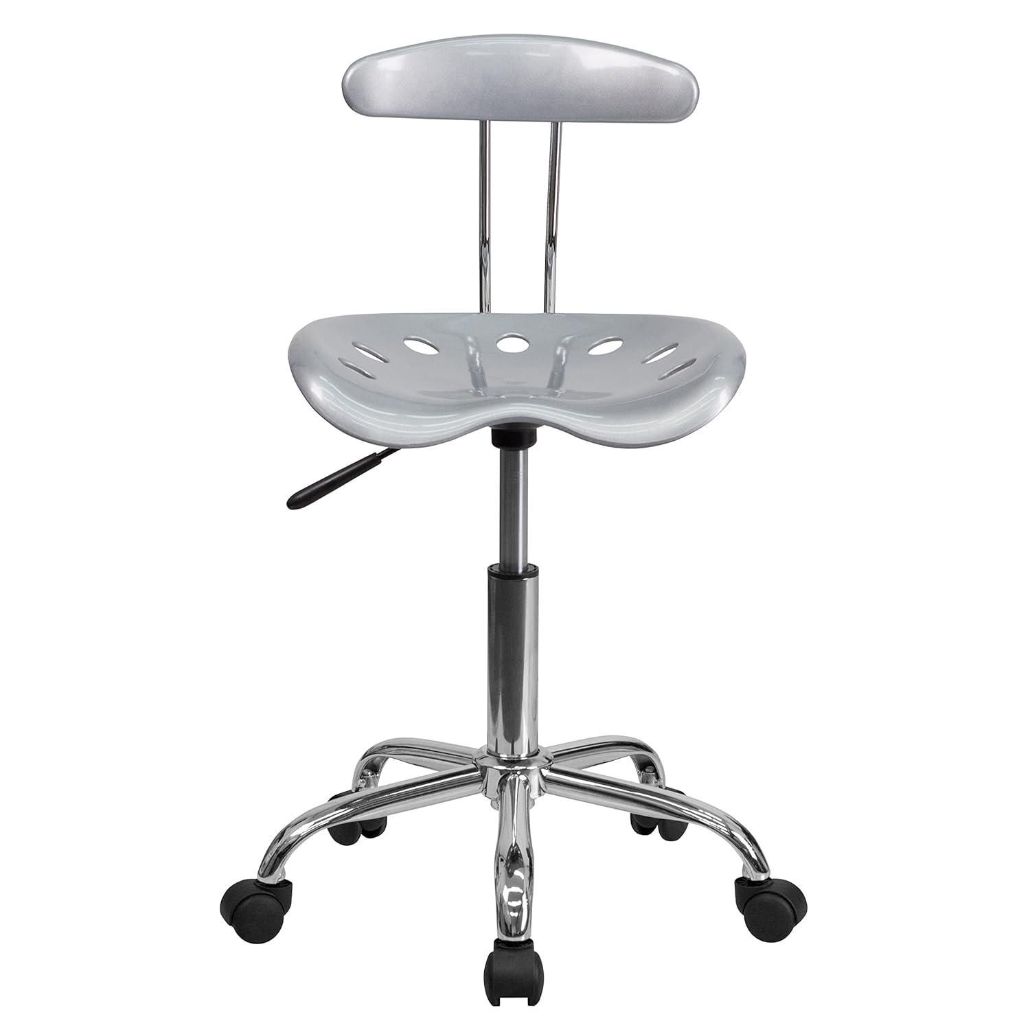 Flash Furniture Bonavant Adjustable Swivel Chair for Desk and Office with Tractor Seat