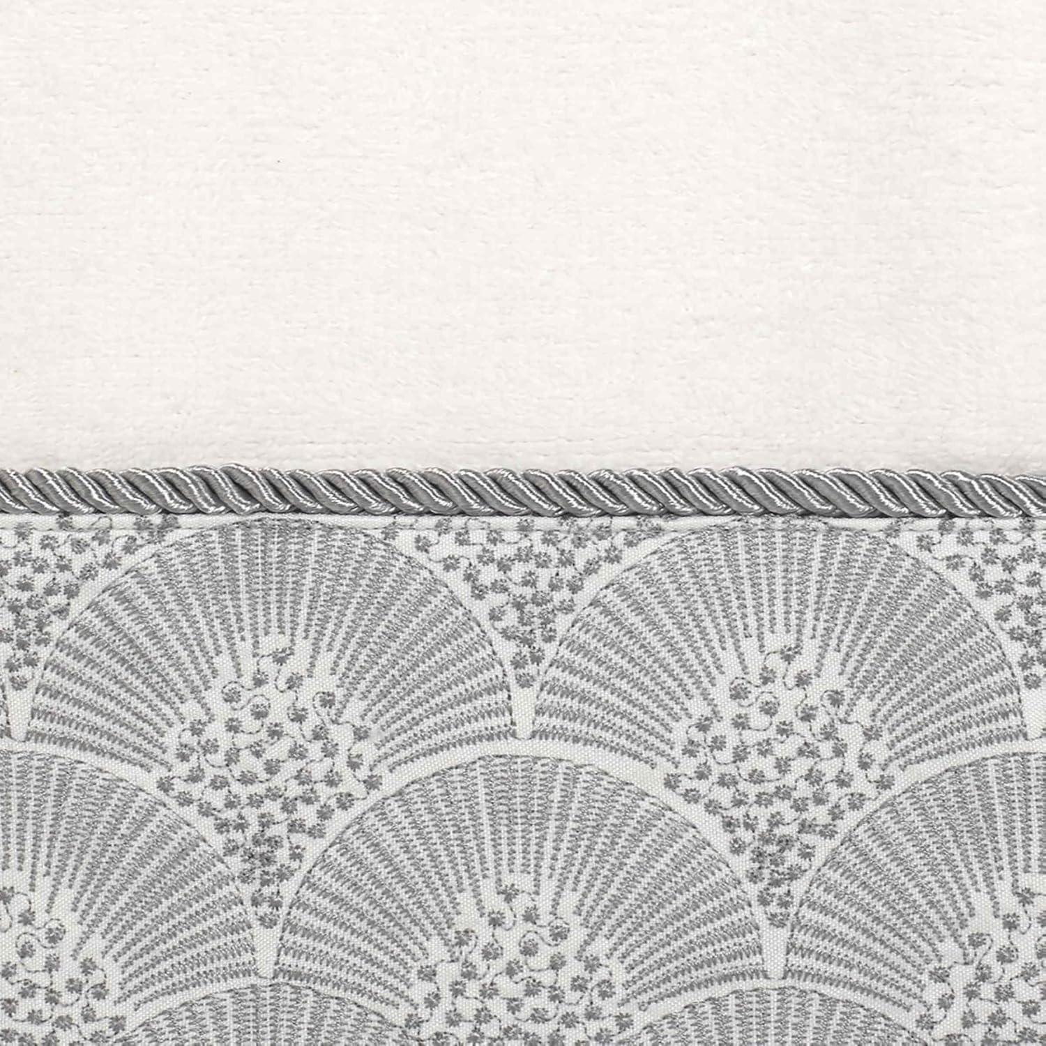 Avanti Linens - Hand Towel, Soft & Absorbent Cotton Towel (Deco Shell Collection, White)