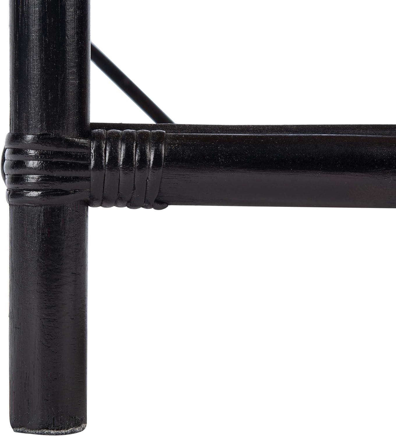 Roya 1 Drawer 1 Shelf Nightstand - NST4005 - Black/Natural - Safavieh