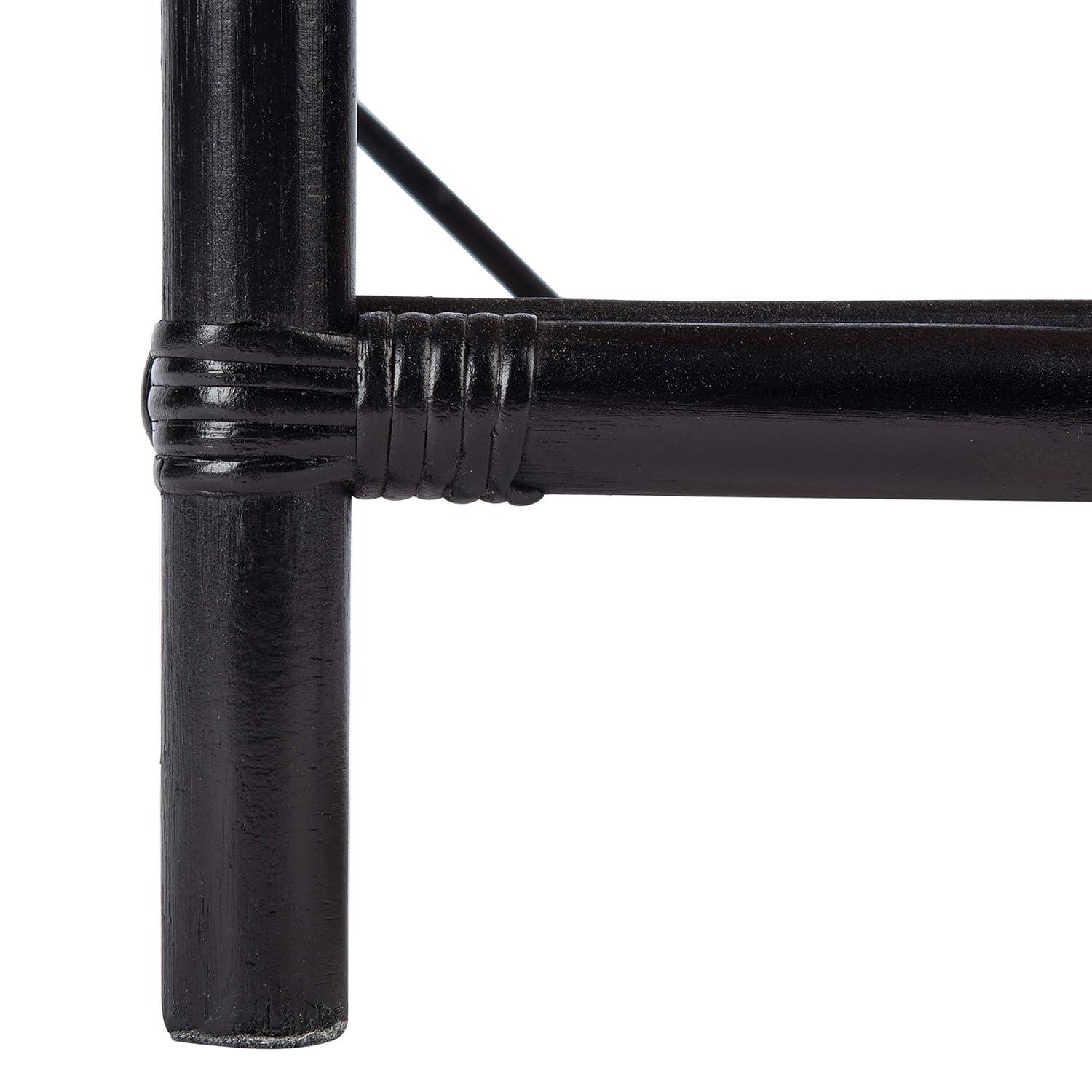 Roya 1 Drawer 1 Shelf Nightstand - NST4005 - Black/Natural - Safavieh