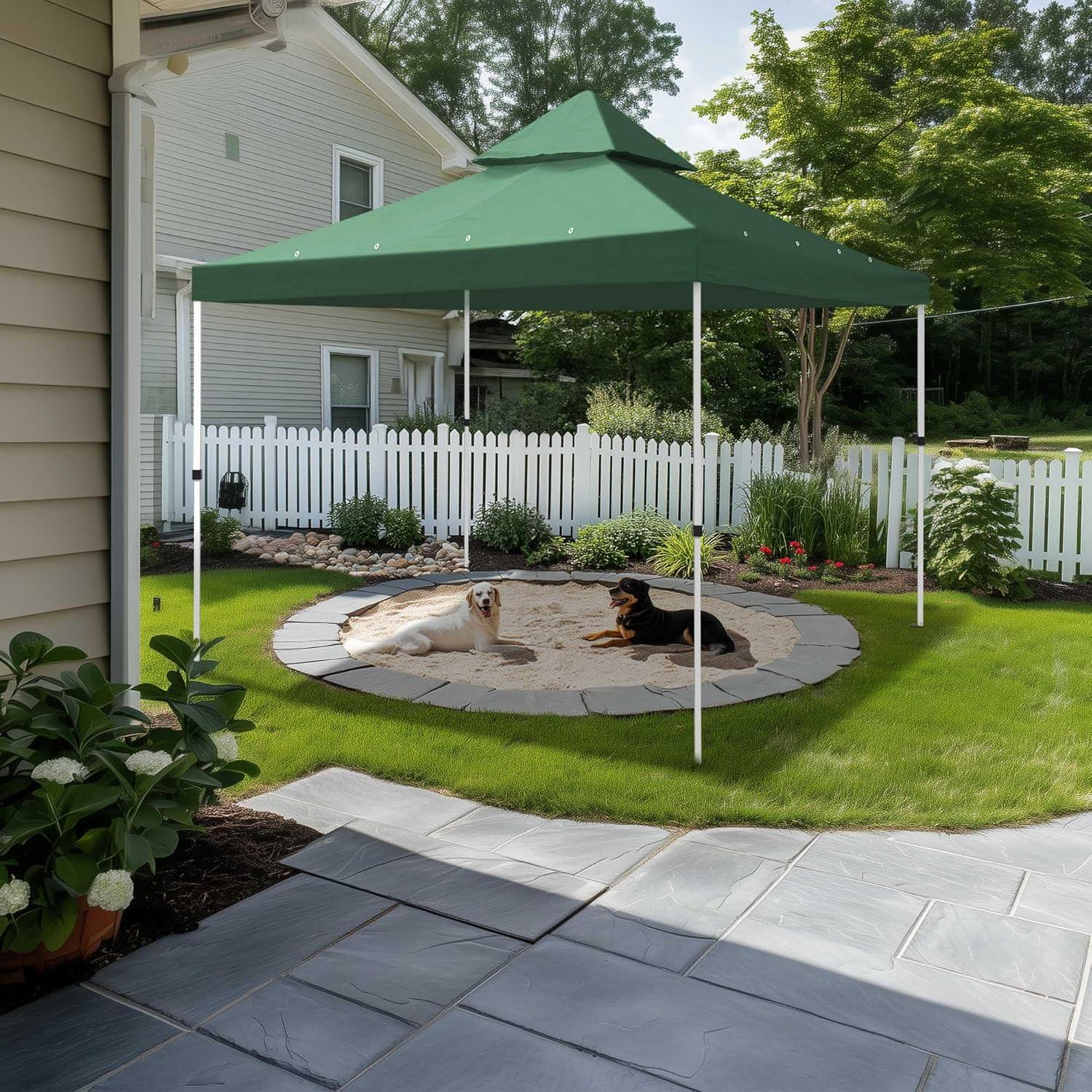 Yescom Yescom Canopy Top Replacement for 2-Tier Crescent TJSG081 Gazebo Outdoor Garden Yard Patio Cover