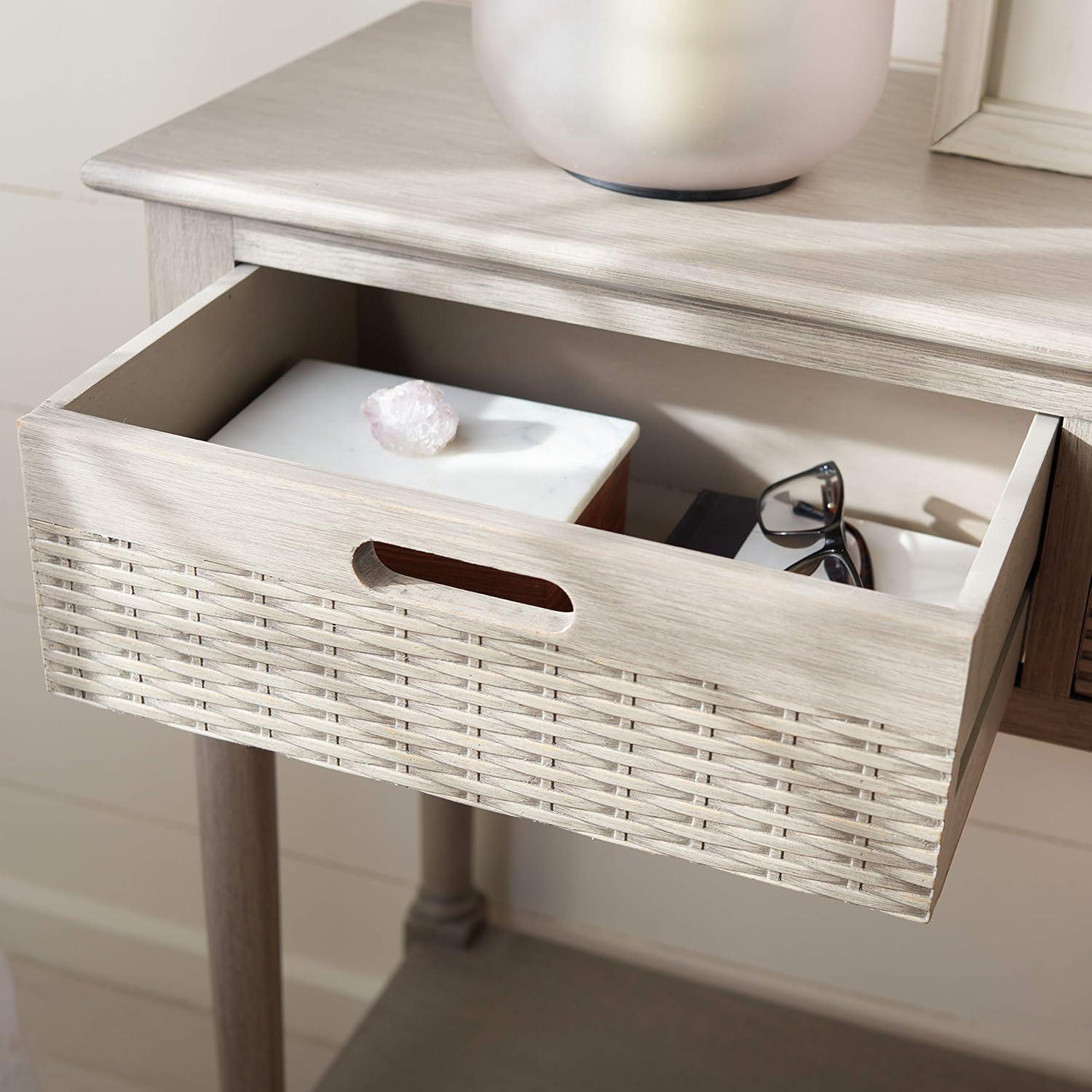 Landers 3 Drawer Console Table - Greige - Safavieh