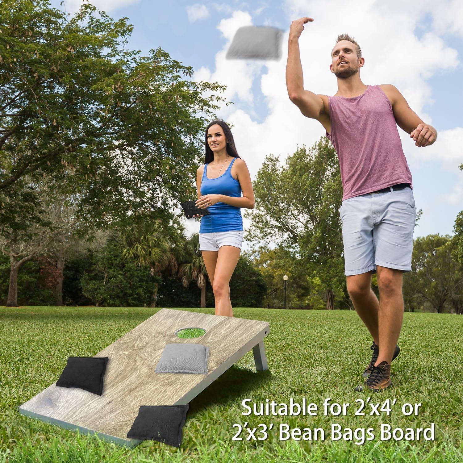 Regulation Size and Weight Cornhole Bean Bags for Cornhole Board Toss Game