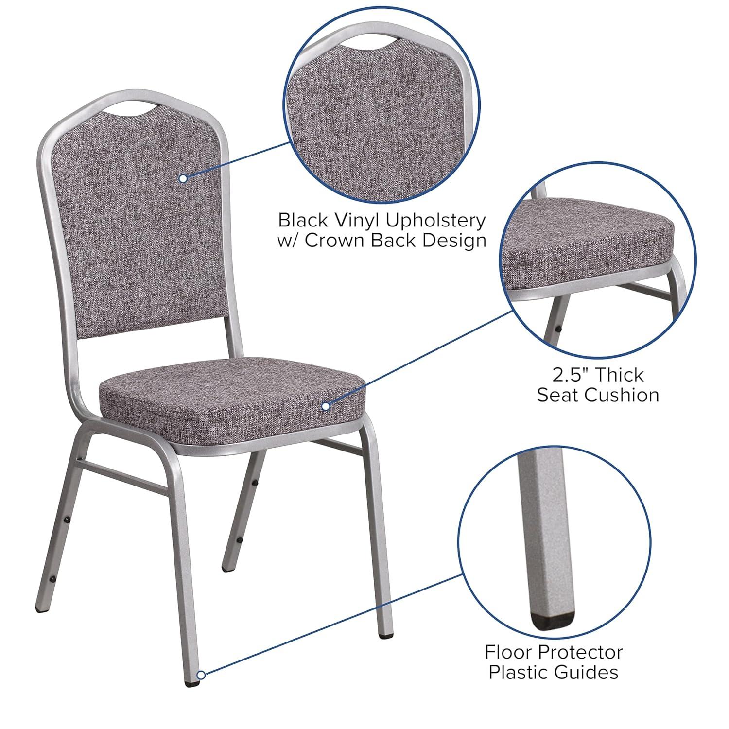 Flash Furniture Aurelia Metal Stackable Banquet Chair