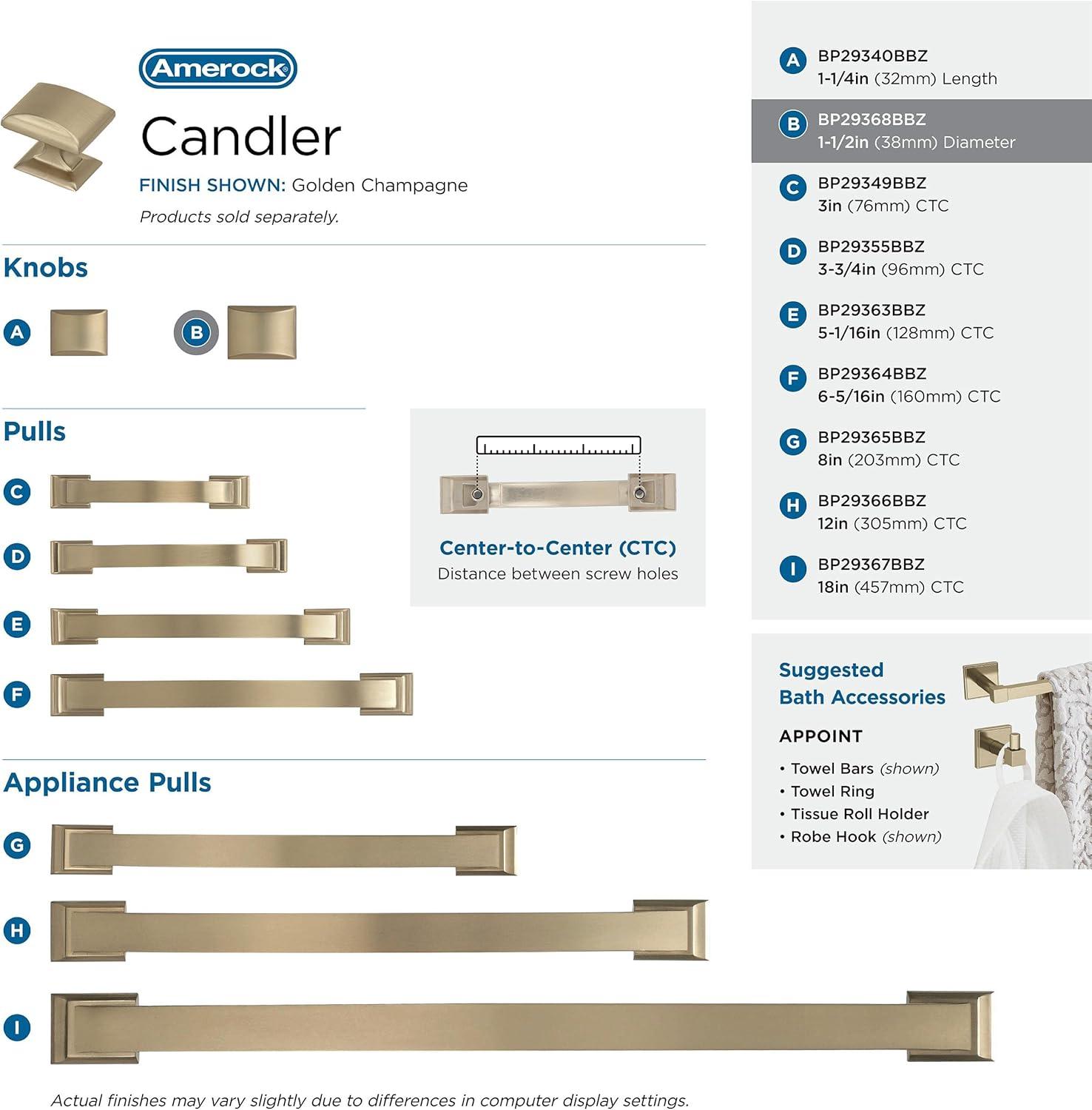 Amerock Candler Cabinet or Furniture Knob