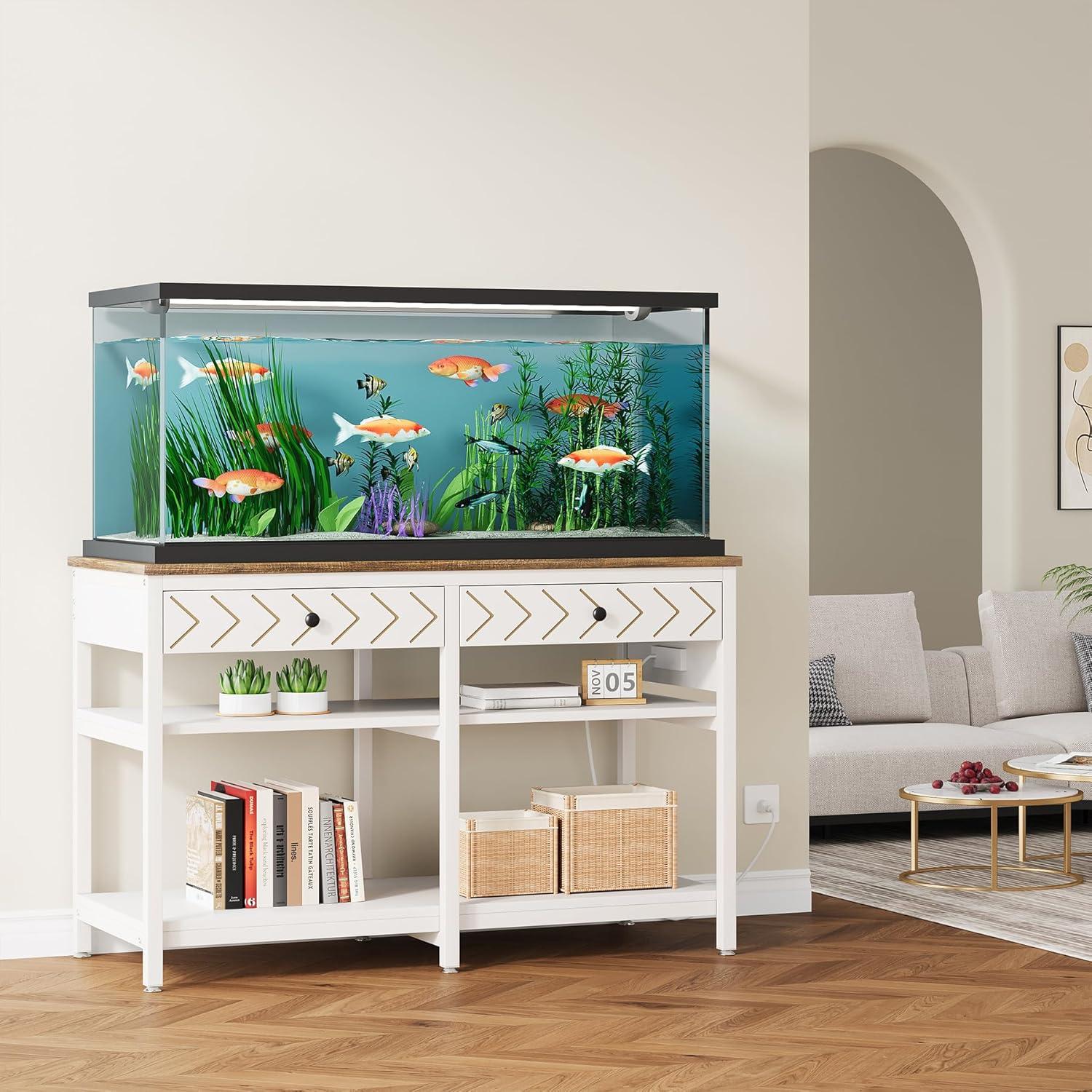 Tucker Murphy Pet™ 40-50 Gallon Aquarium Stand with Charging Station