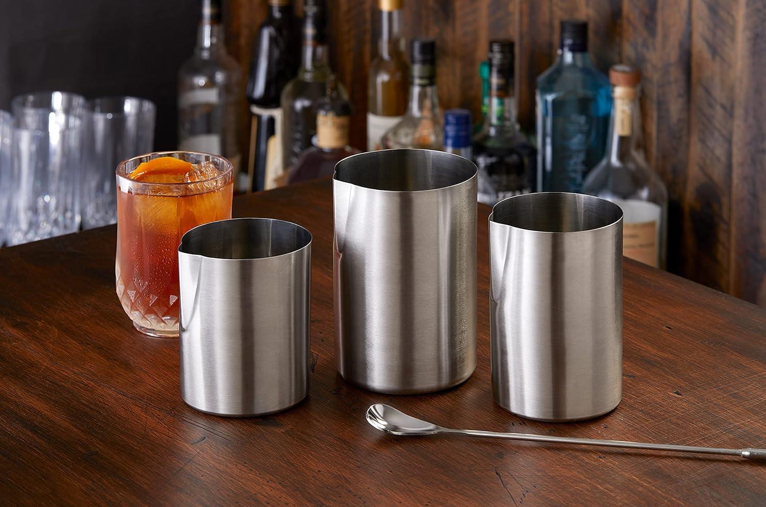 32 oz Silver Stainless Steel Cocktail Mixing Tin