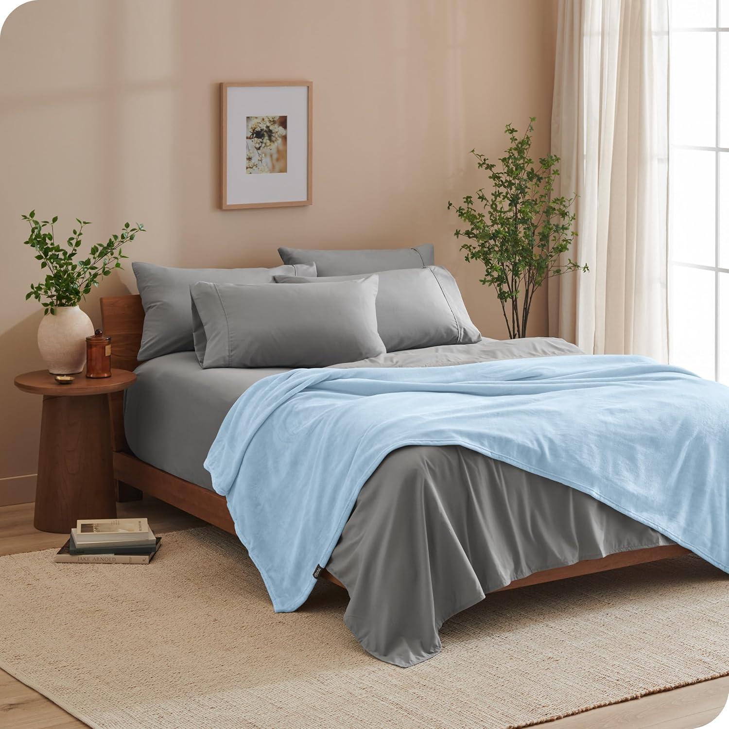 Bare Home Bare Home Microplush Fleece Blanket - Fuzzy, Warm, Bed/Throw Blanket