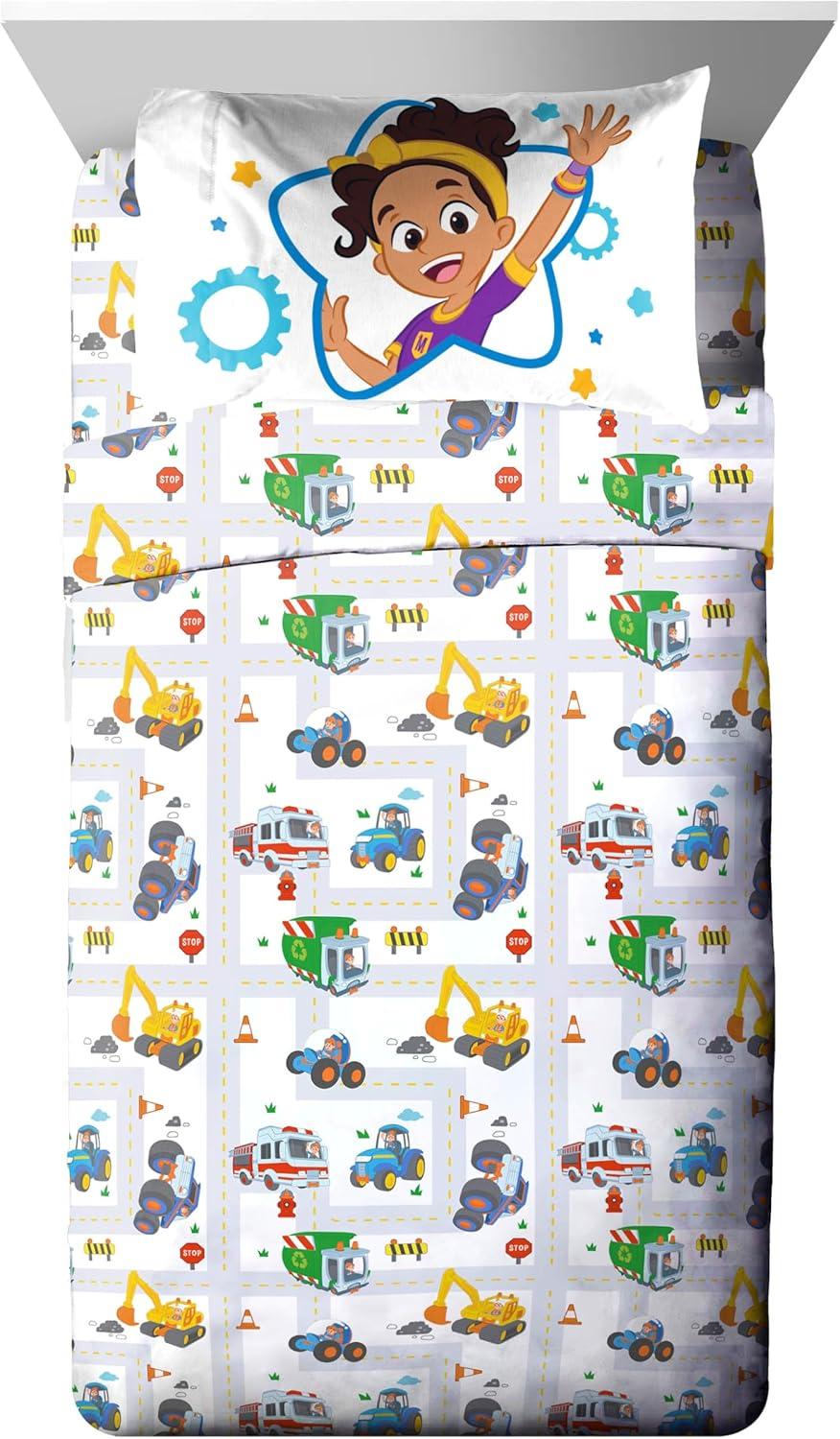 Jay Franco & Sons Blippi How Does This Work Bed Set with Sham Toddler