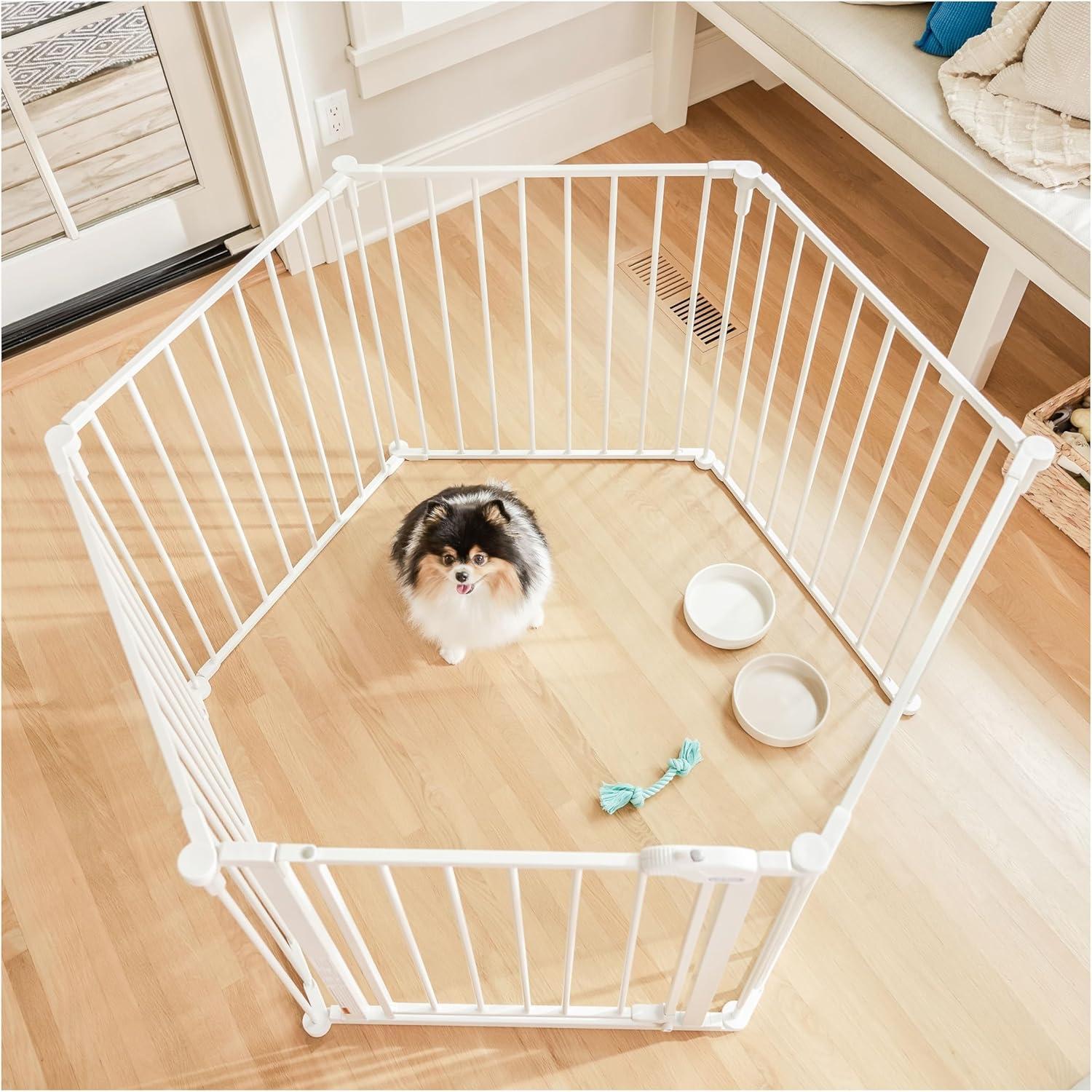 Carlson Pet Products 28'' H 6 Panel Metal Exercise Pen With Door