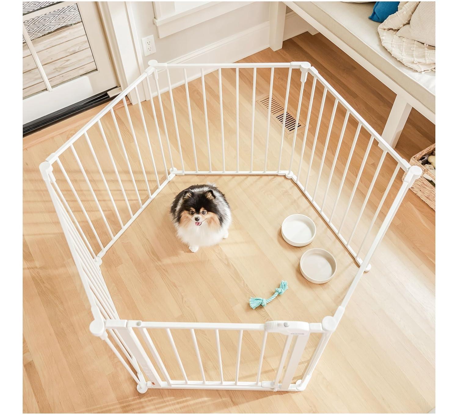 Carlson Pet Products 28'' H 6 Panel Metal Exercise Pen With Door