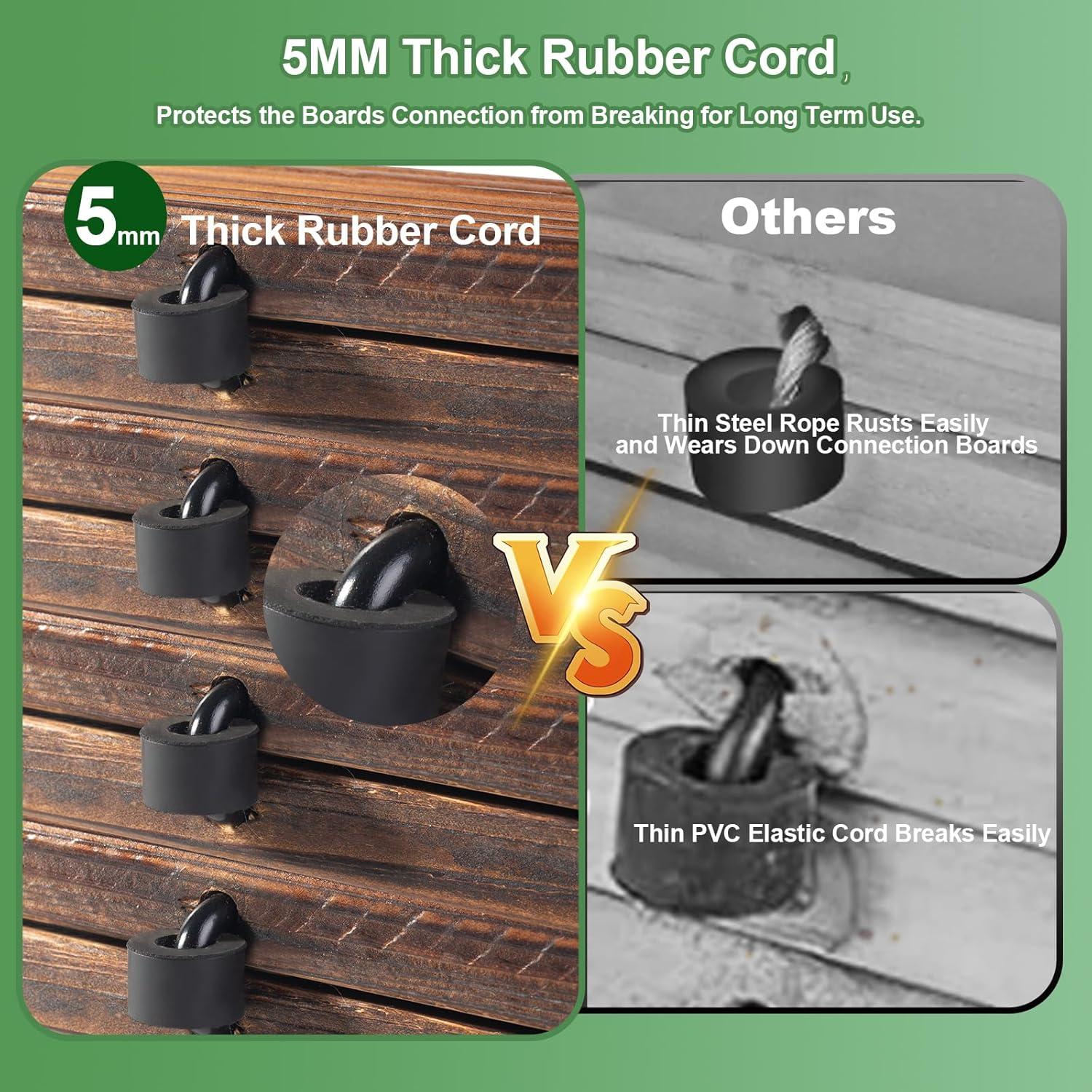 LINSHRY 12FT Wooden Garden Pathway, Outdoor Roll Out Decorative Garden Walkway, Weather-Resistant Non-Slip Hardwood Pathway for Backyard, Beach, Wedding Party Paths