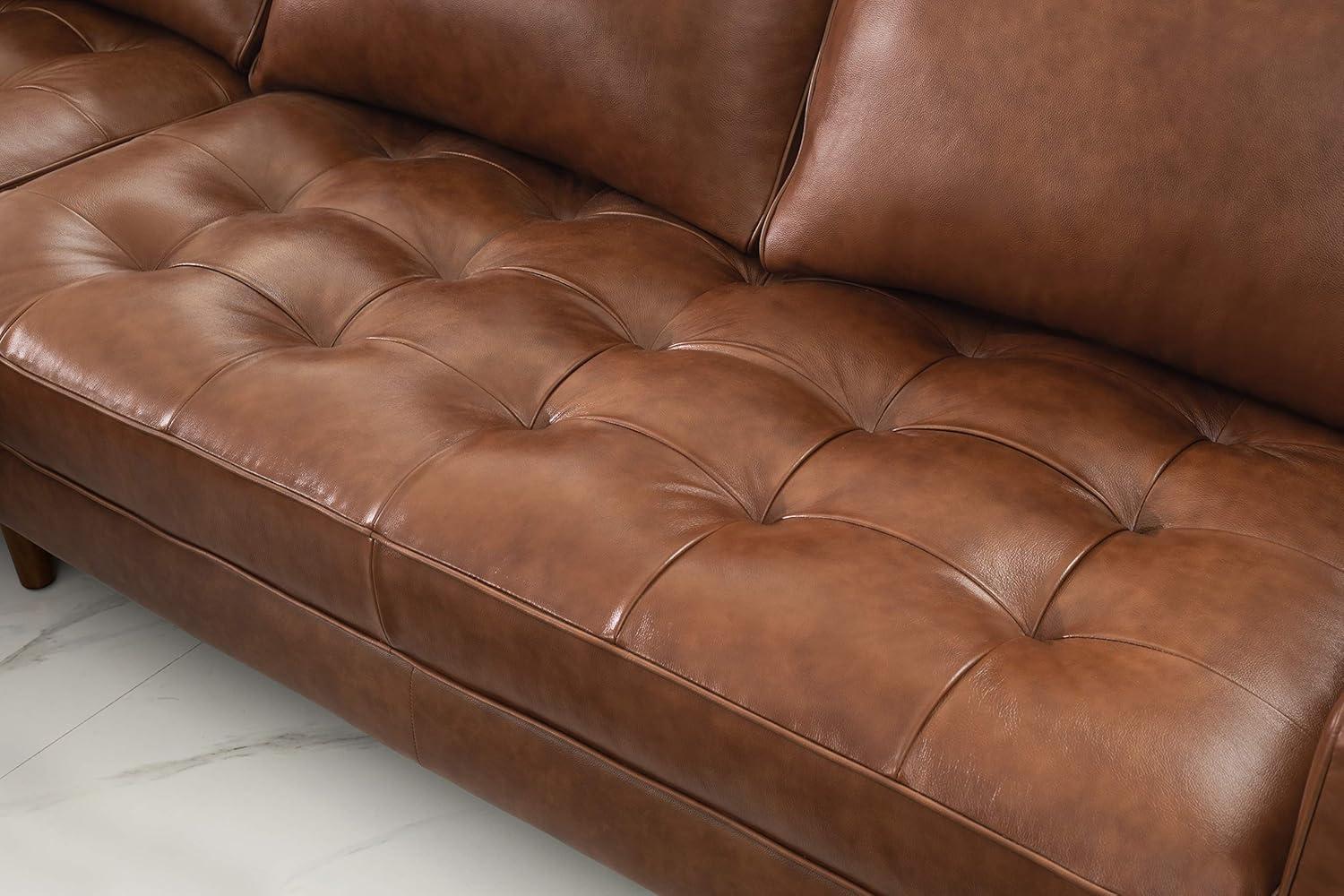 Hobbes Mid-Century Sectional Camel - Abbyson Living