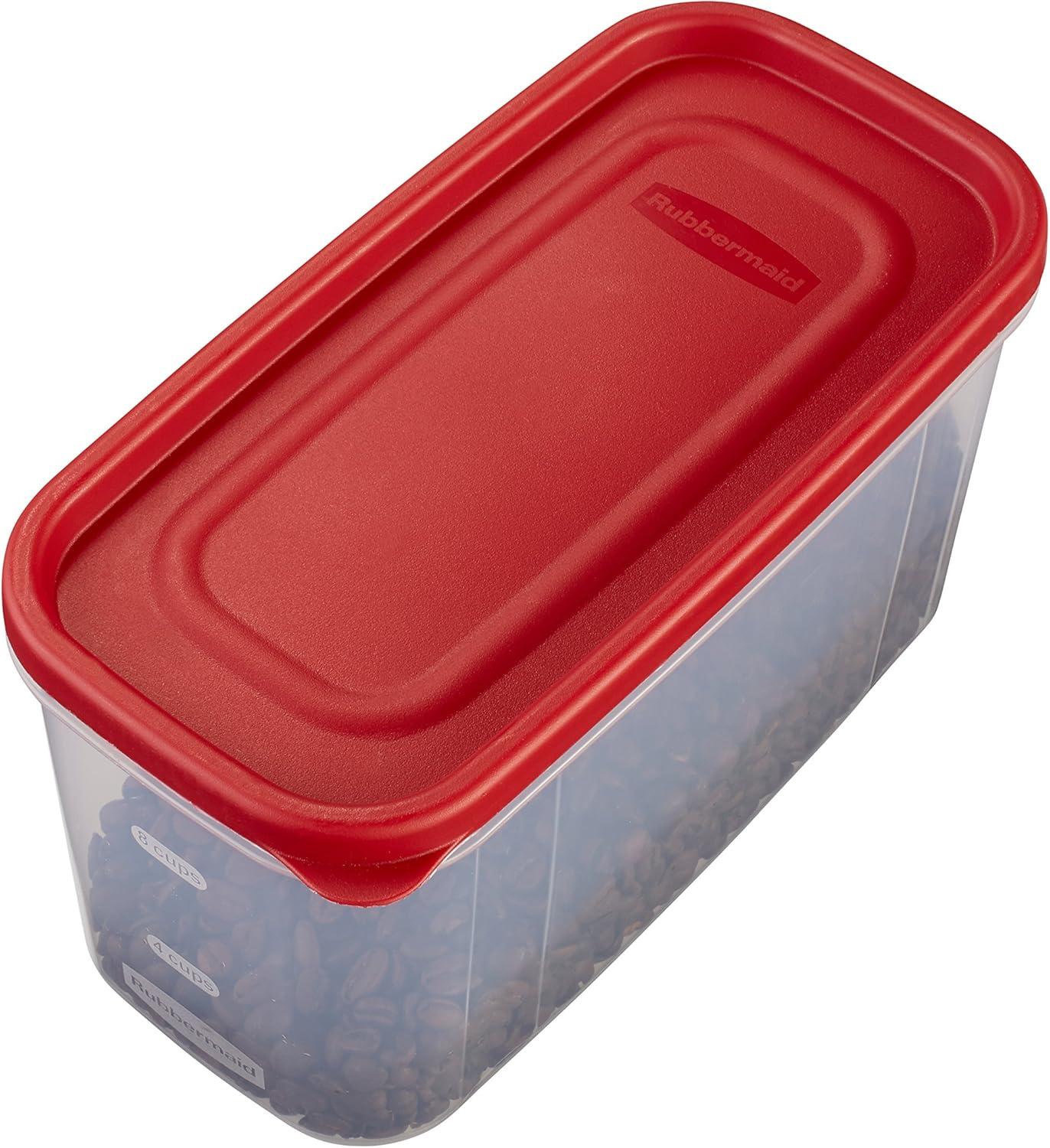 Rubbermaid Modular Canister Food Storage Container with Lid, 10 Cup