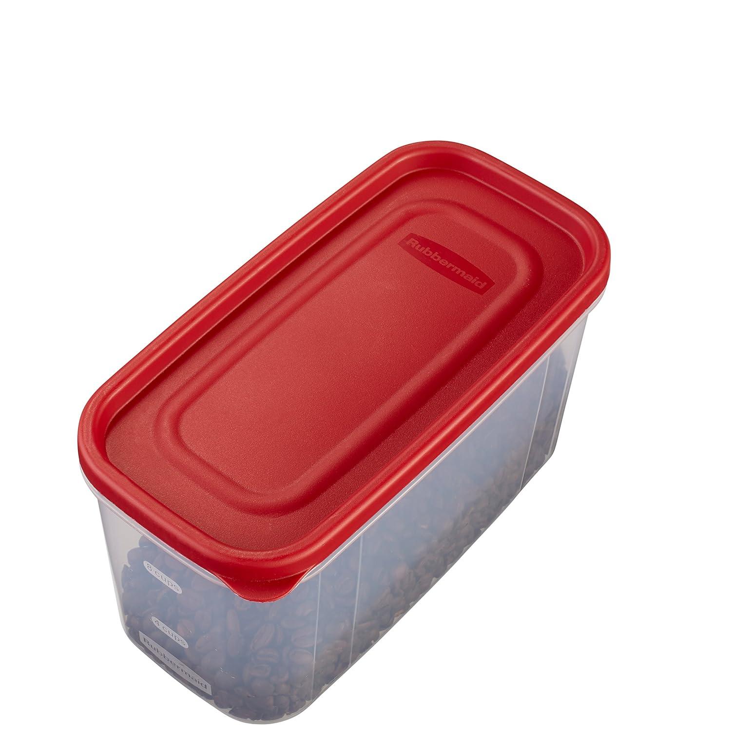 Rubbermaid Modular Canister Food Storage Container with Lid, 10 Cup
