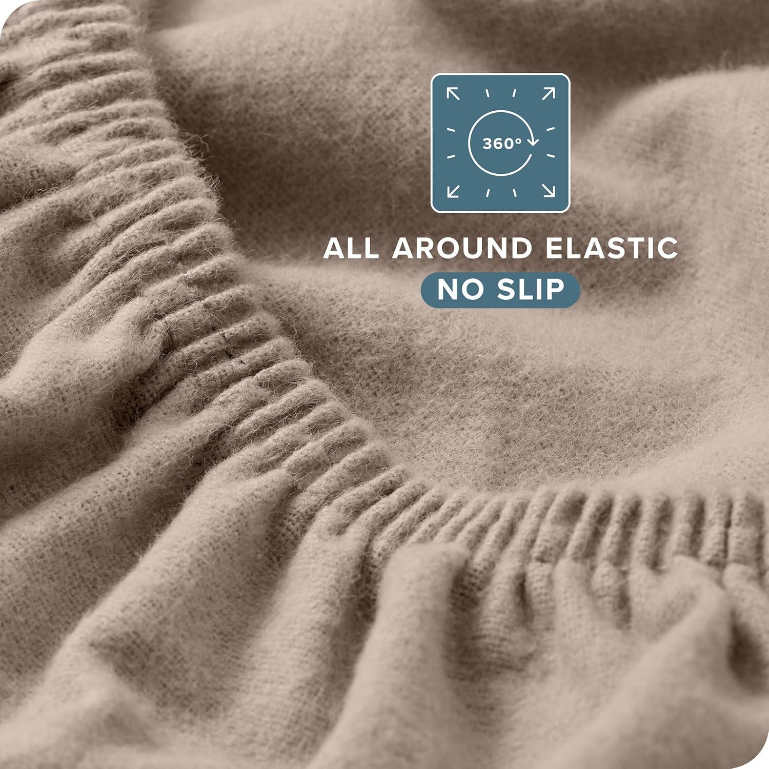 Bare Home Flannel Fitted Sheet