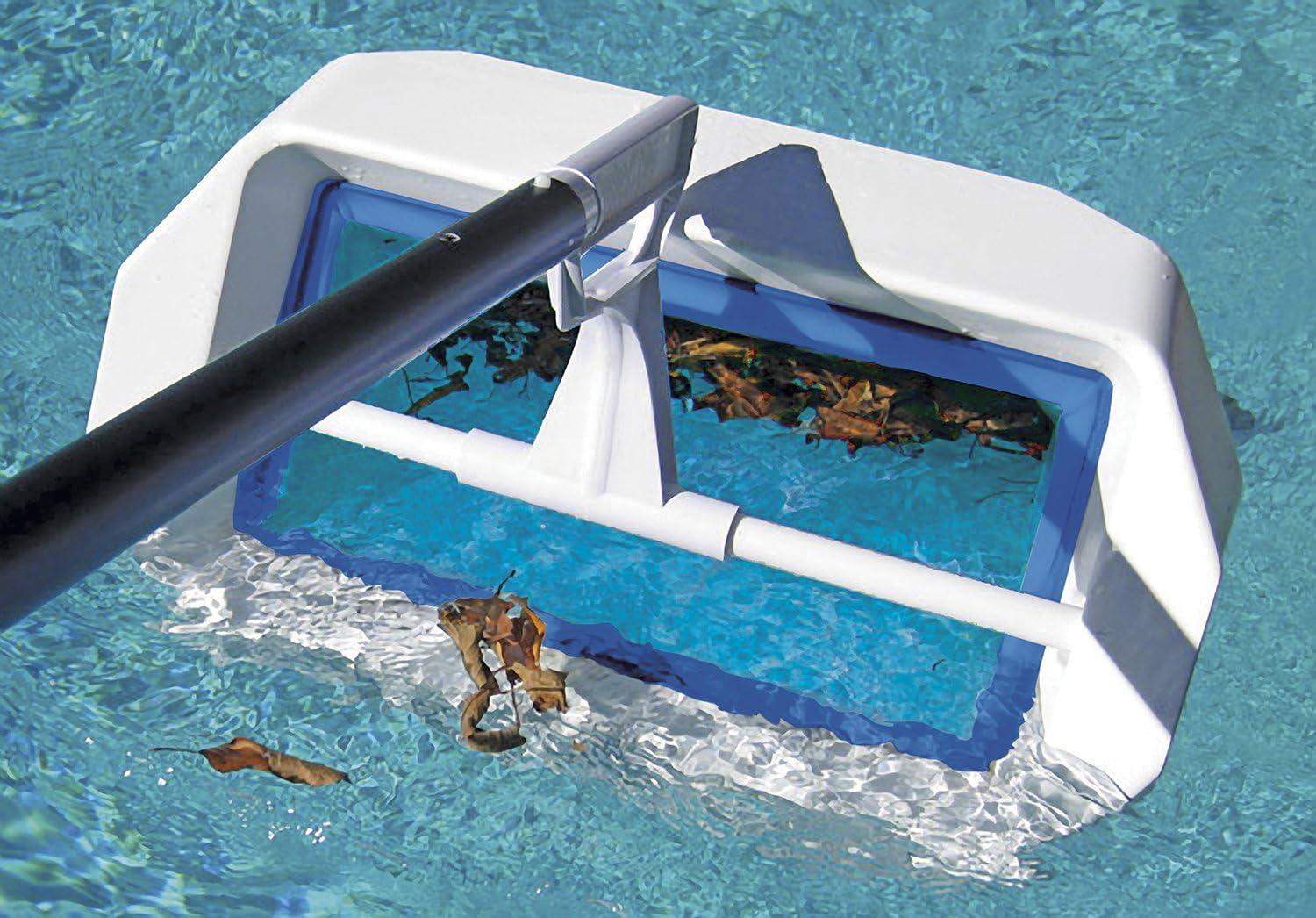 Poolmaster Swivel Skim Elite - Bi-Directional Floating Swimming Pool and Spa Skimmer/Rake with Mesh Net
