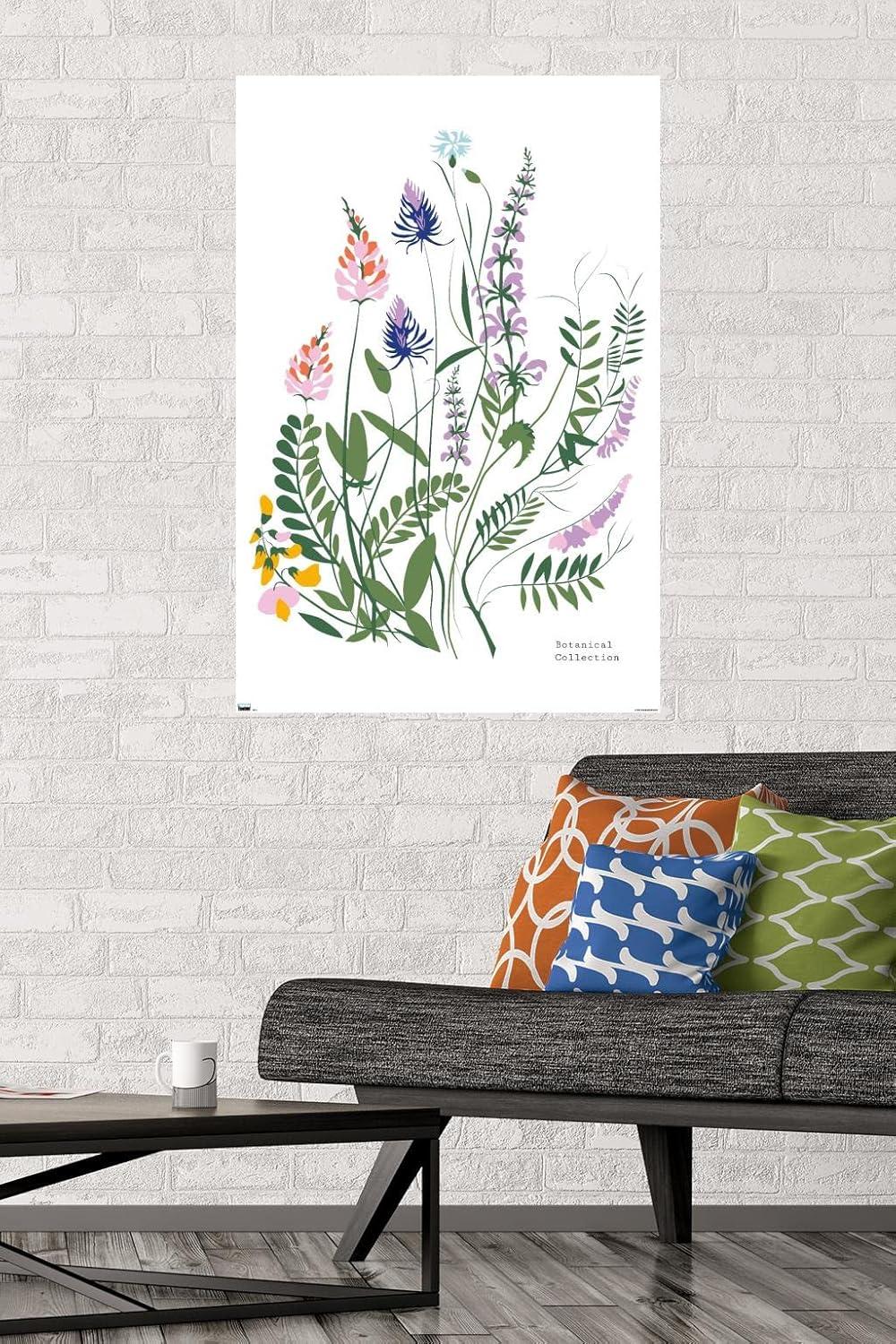 Botanical Collection - Wild Flowers Wall Poster, 22.375" x 34"