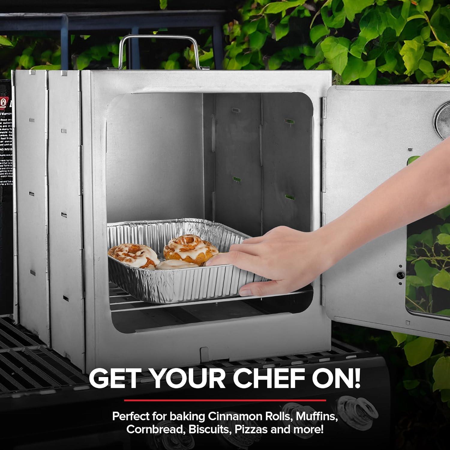 Stainless Steel Portable Folding Camping Oven with Glass Window