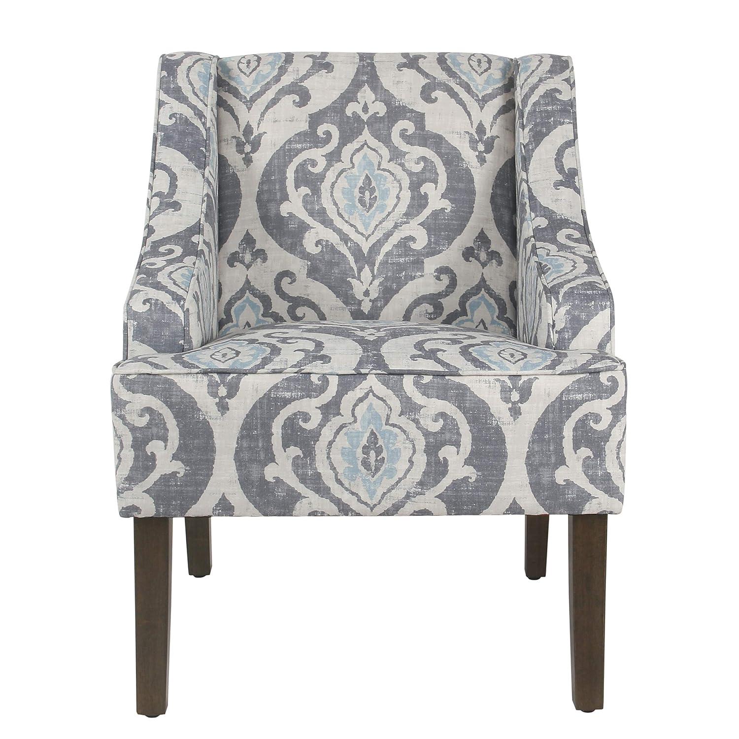 Classic Swoop Accent Armchair Suri Blue - HomePop