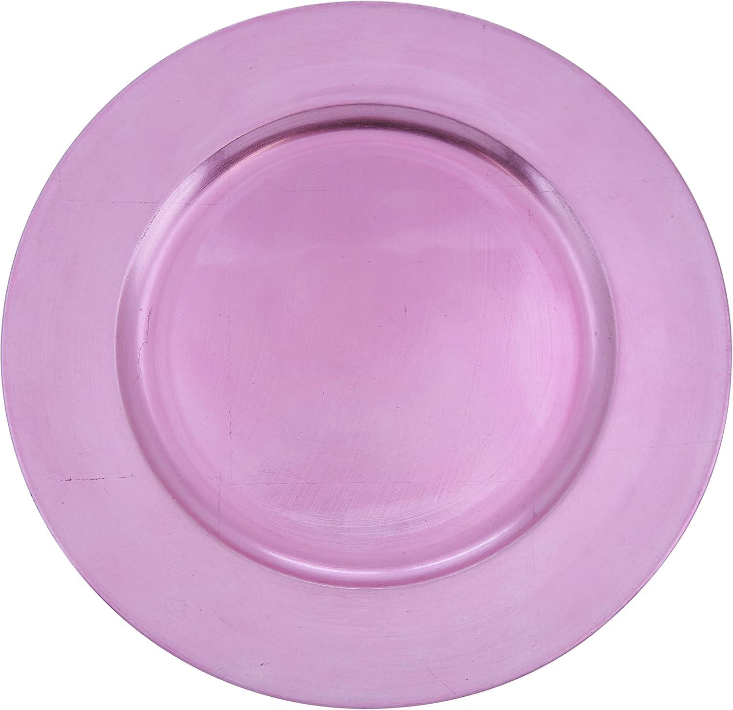 Saro Lifestyle Classic Solid Color Charger Plates