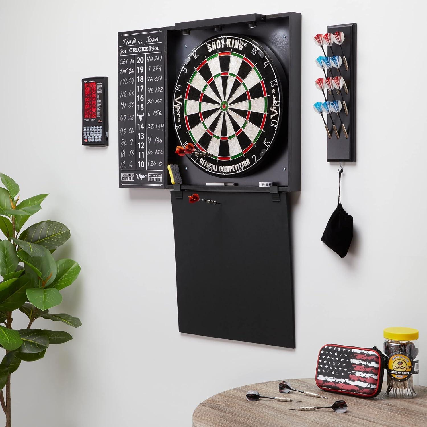 Viper Viper Steadfast Bristle Dartboard and Backboard Set with Darts