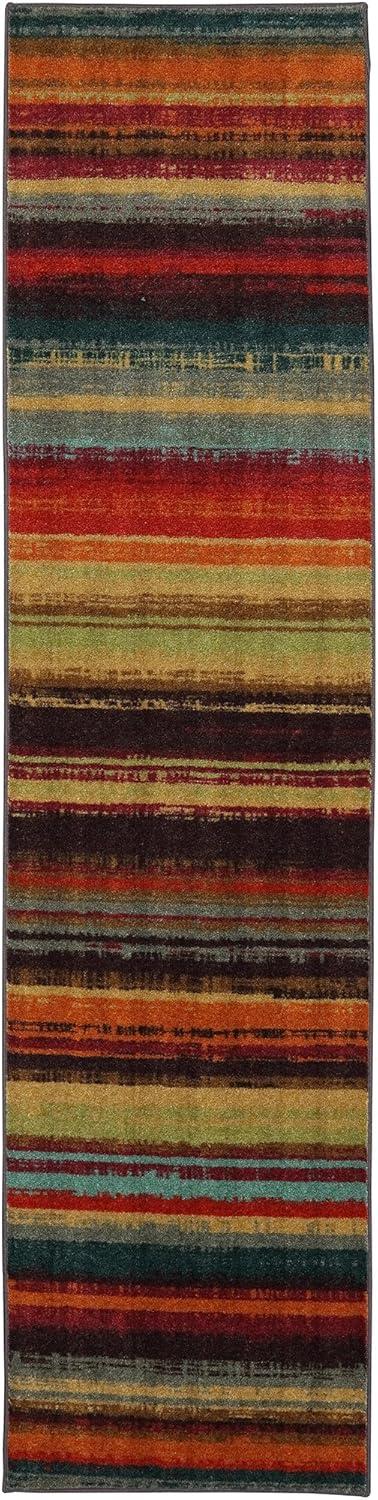 Mohawk Home New Wave Printed Boho Stripe Runner Rug, Multi, 2' x 8'