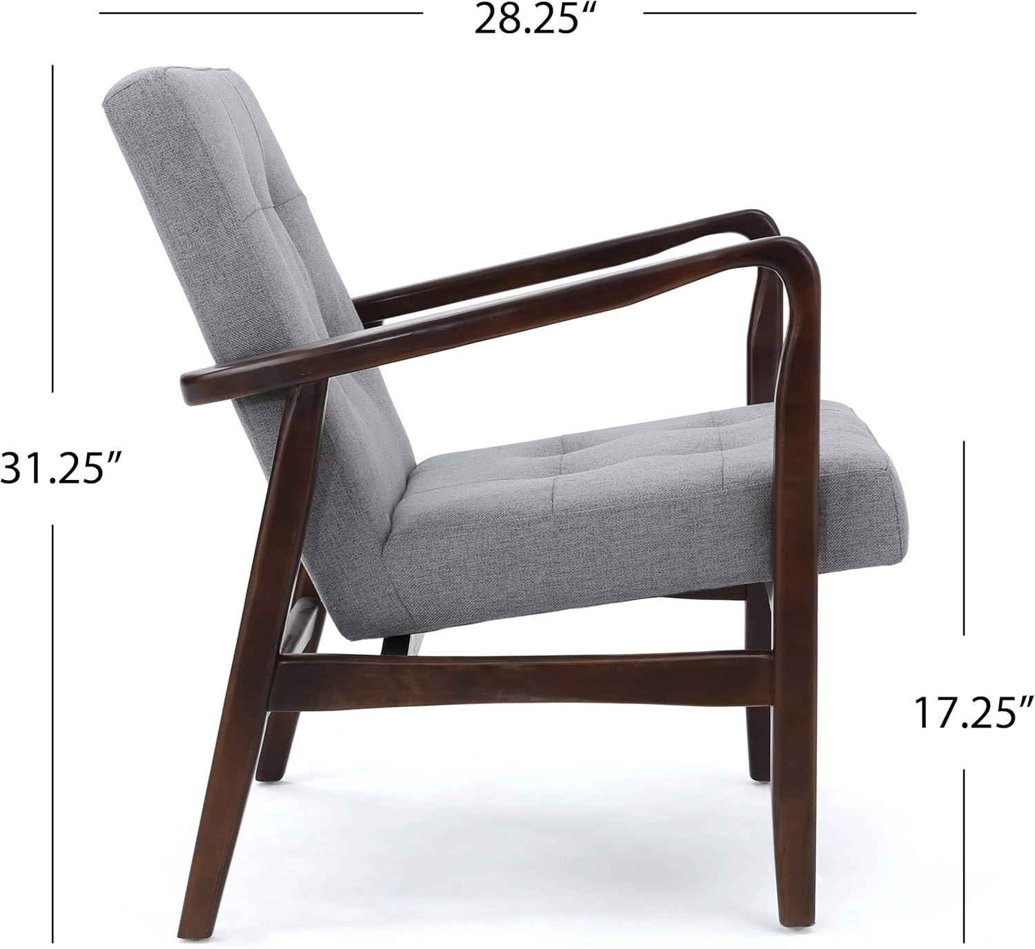 Christopher Knight Home Brayden Fabric Club Chair, Grey