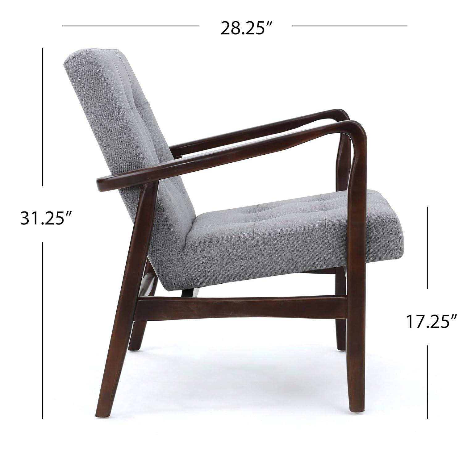 Christopher Knight Home Brayden Fabric Club Chair, Grey