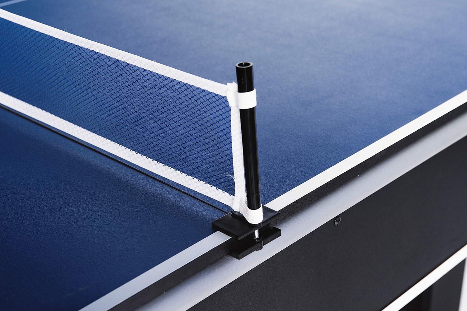 RACK Pool Tables RACK Scorpius 7-Foot Multi Game with Table Tennis Billiard/Pool Table Tennis (Red)