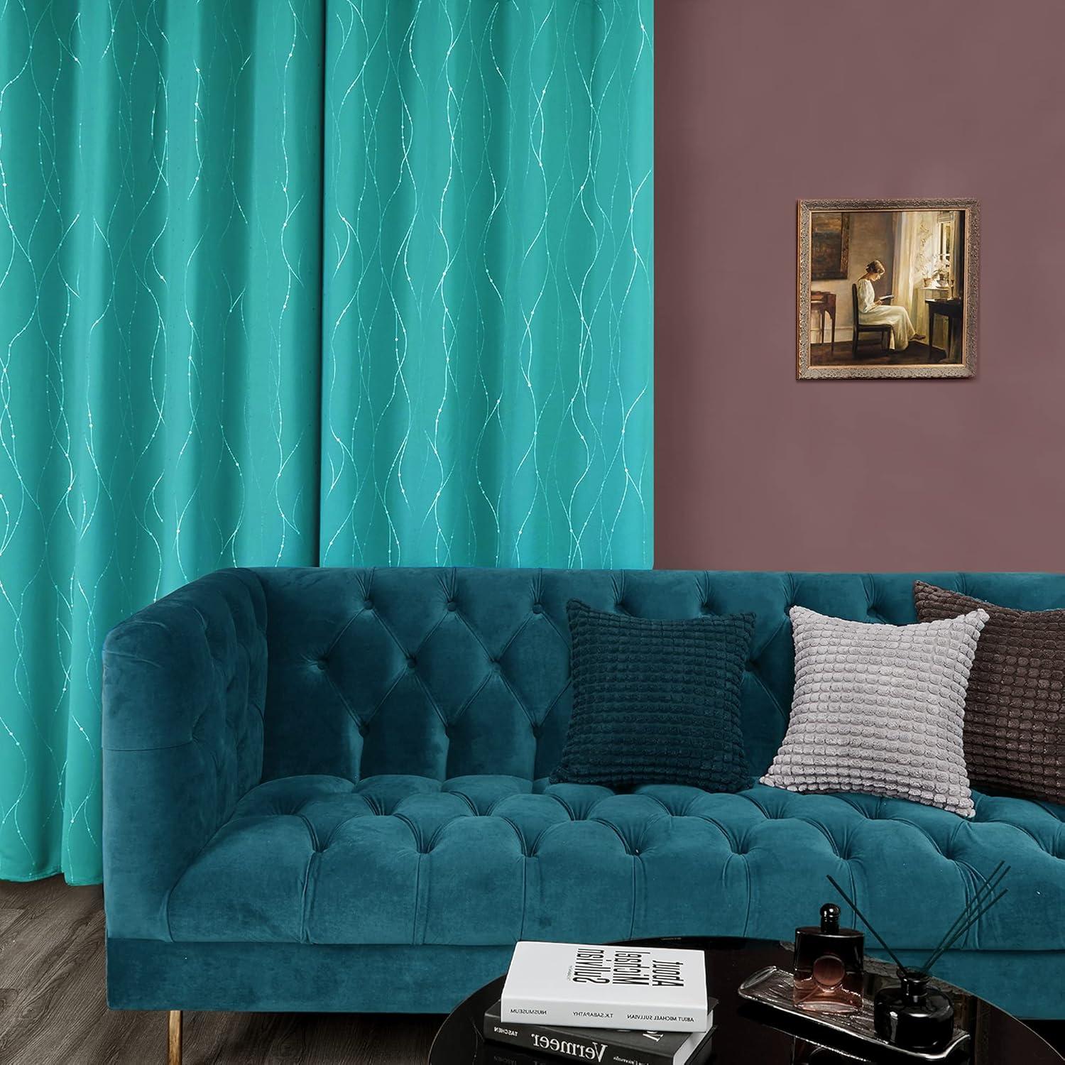 Polyester Room Darkening Curtain Pair