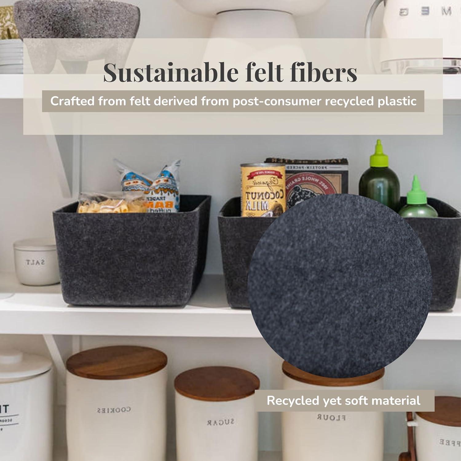 SortJoy Wide Stone Sculpted Storage Bin