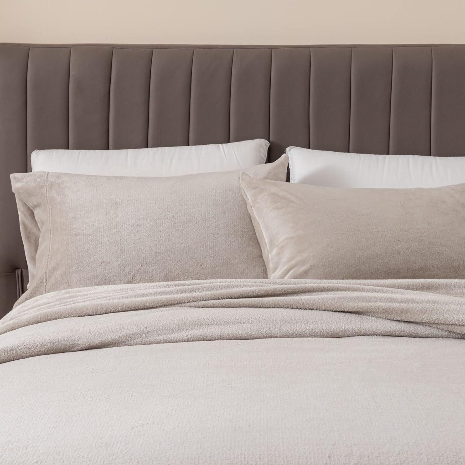 FreshFolds Ultra Soft Micro Plush Velvet Solid Sheet Sets