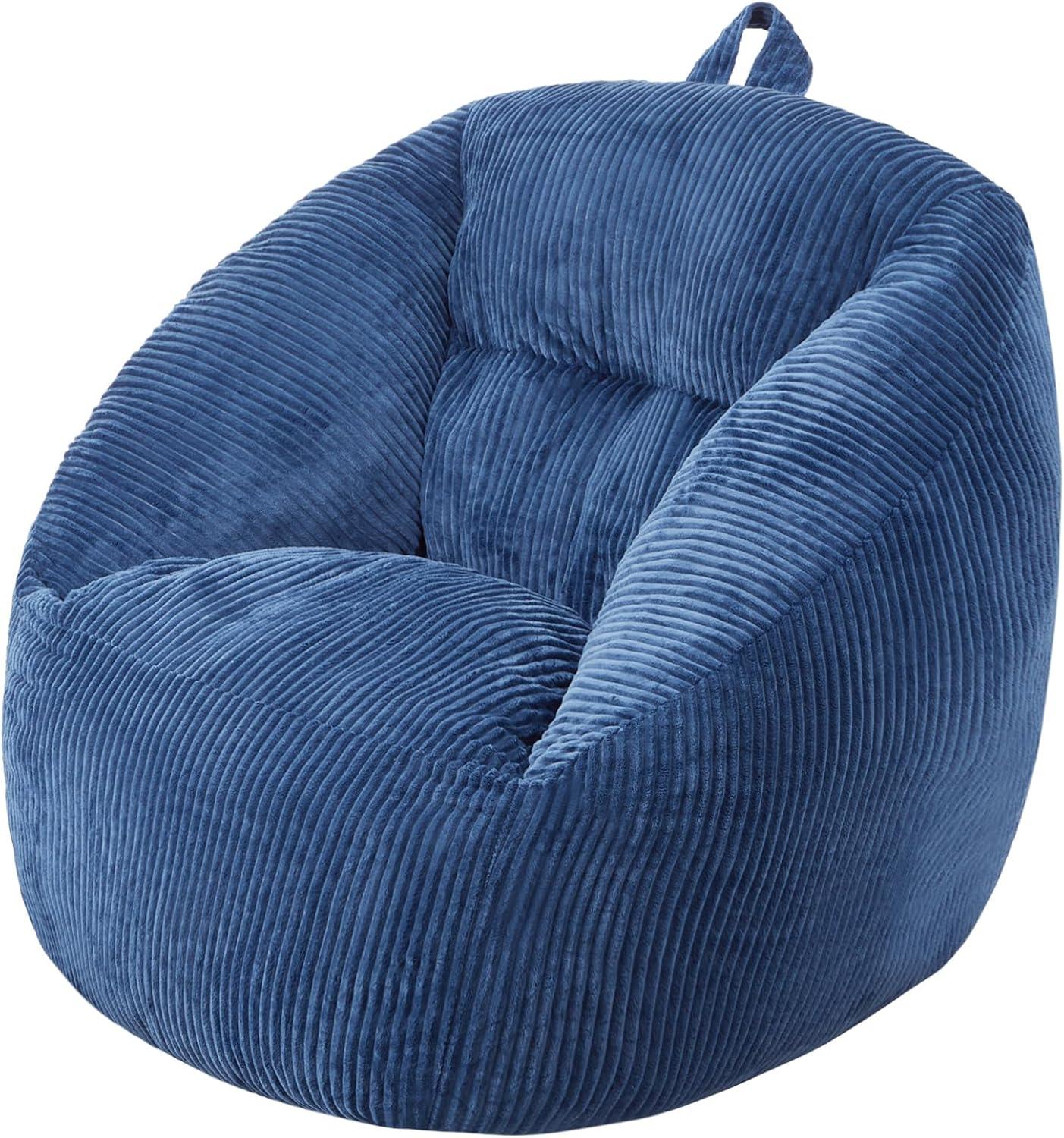 VEVOR 3-Foot Bean Bag Chair with Soft Armrests & Storage Pocket – Comfortable Seating for Home