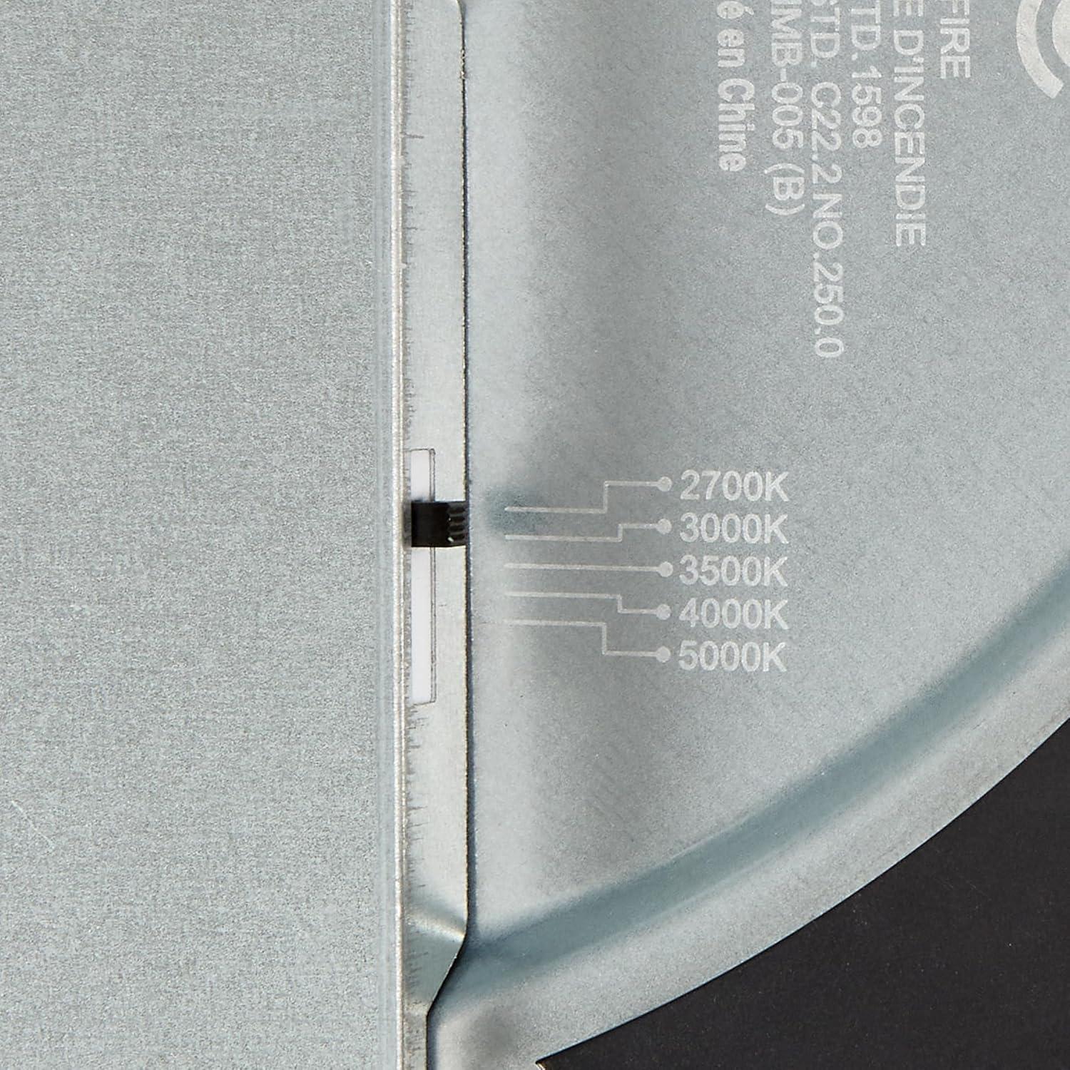 Maxxima 12 in. LED Flush Mount Ceiling Light, 5 CCT Round Panel Light