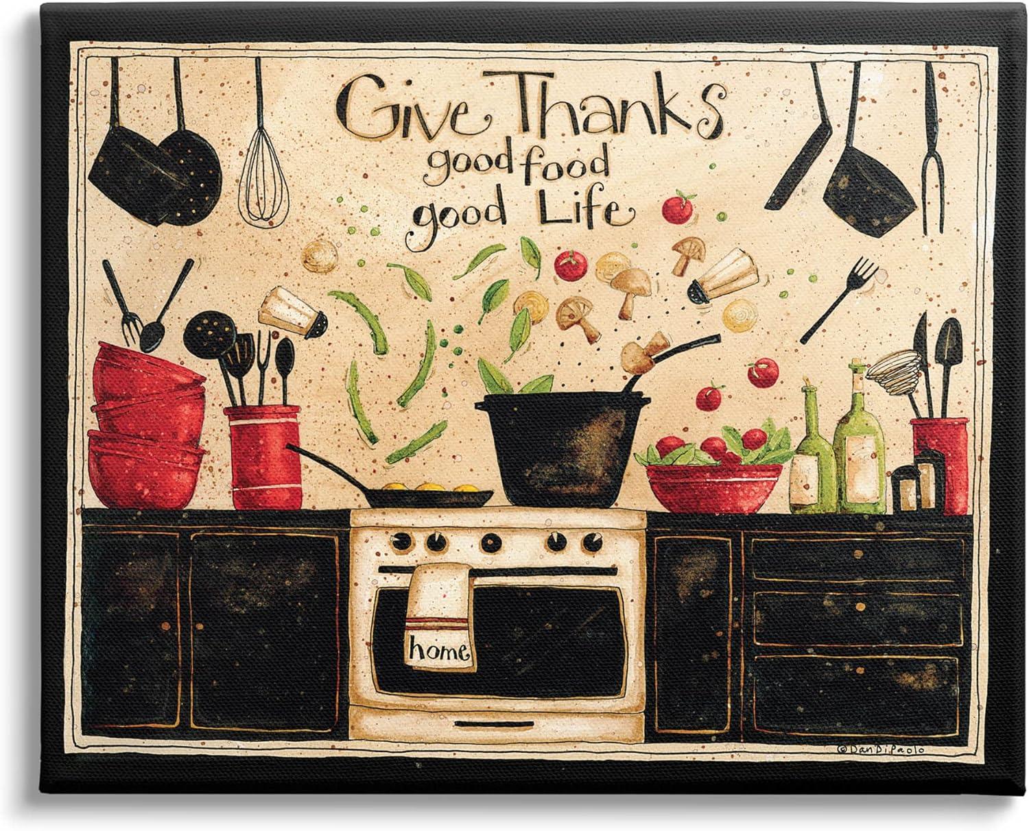 " Give Thanks Good Food Phrase " by Dan DiPaolo