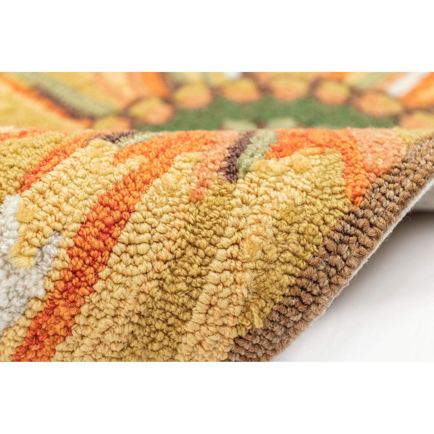 Liora Manne Frontporch Sunflower Indoor/Outdoor Rug Yellow 2' x 3'