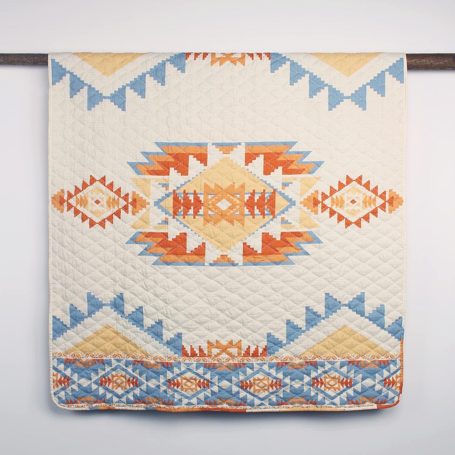 Greenland Home Horizon Southwestern Boho Quilted Throw Blanket - Throw 50x60-inch