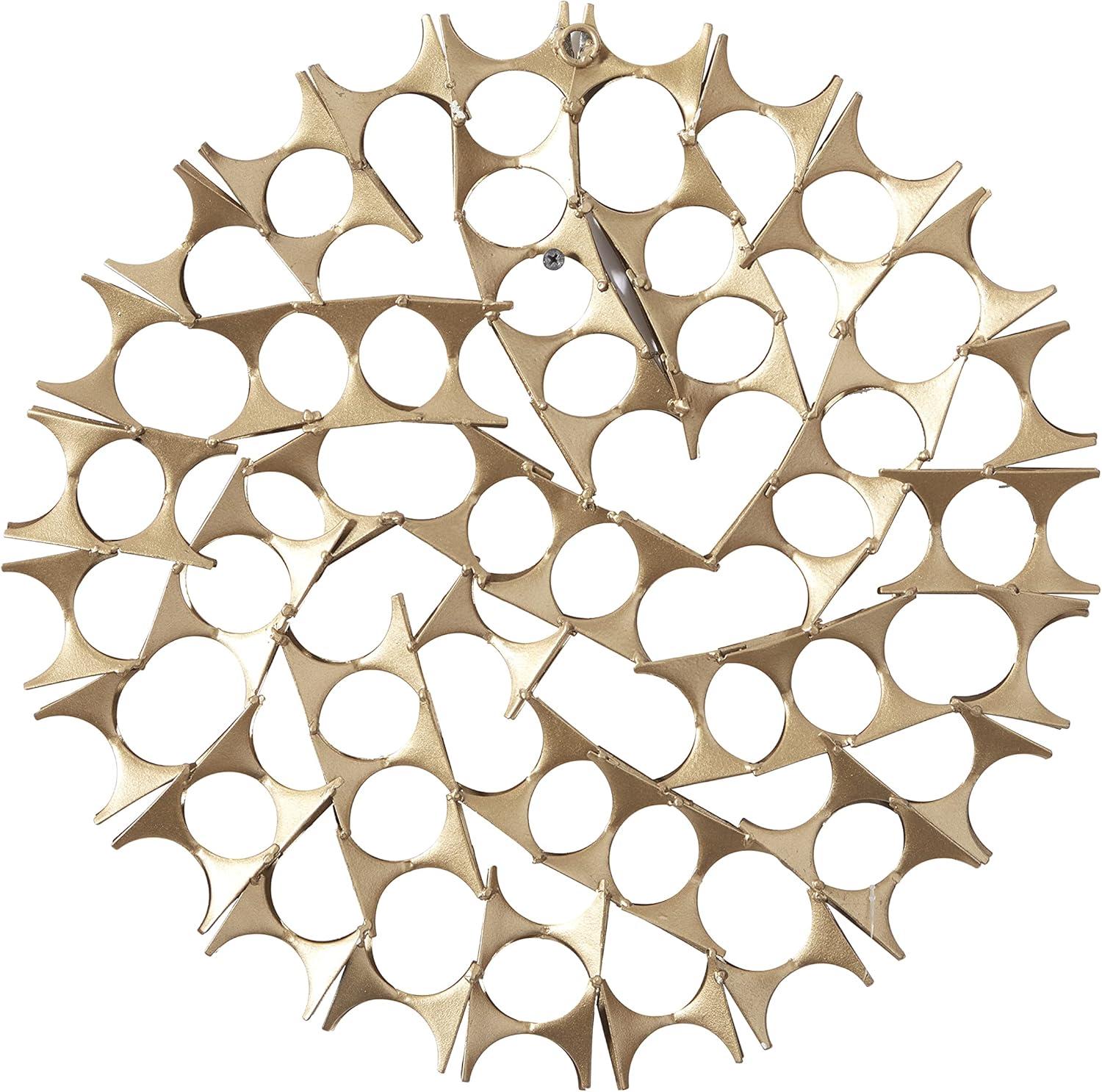 Gold Metal Winter Wall Sculpture Set, 23"