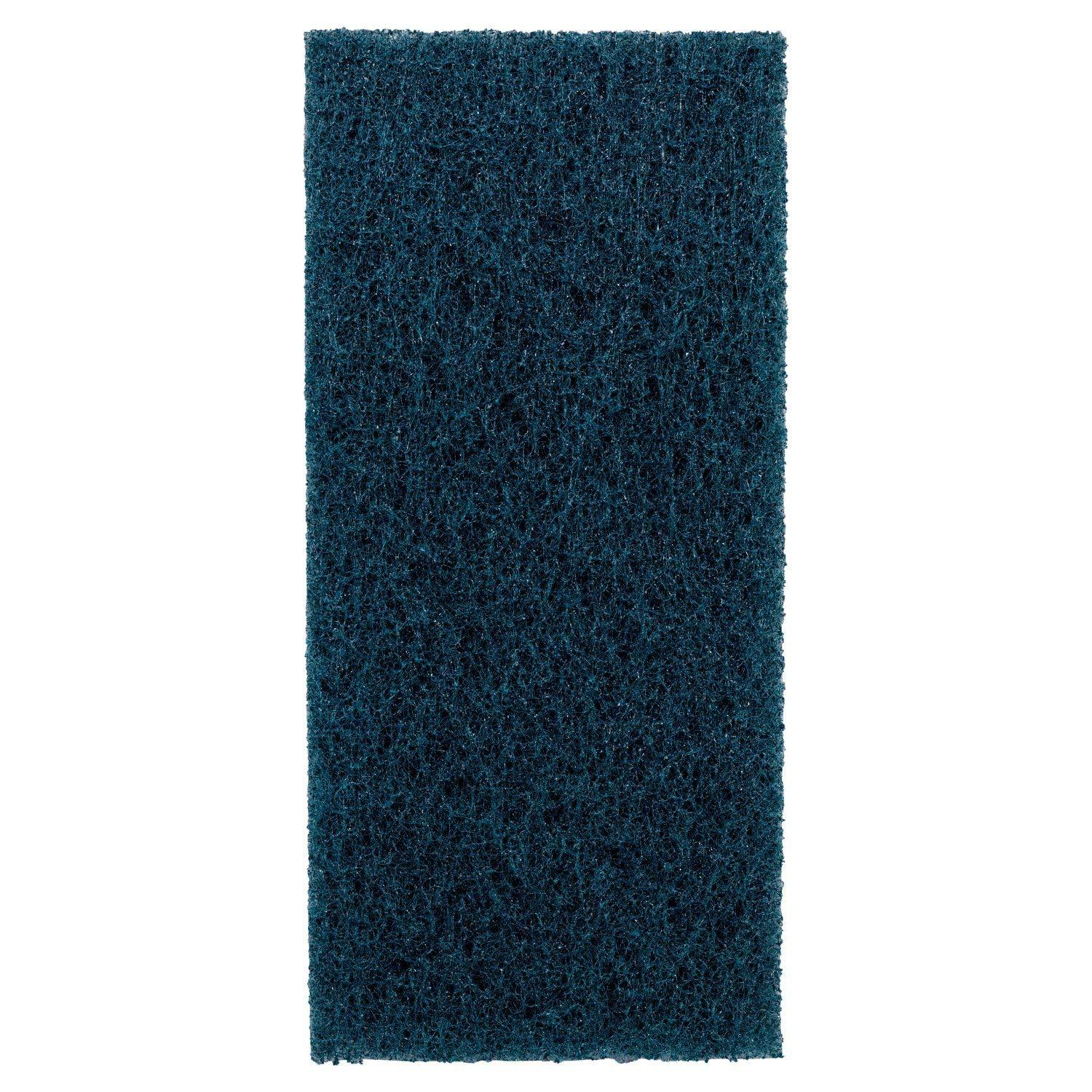 3M 8242 Doodlebug 10 in. x 4.63 in. Scrub Pads - Blue (20/Carton)