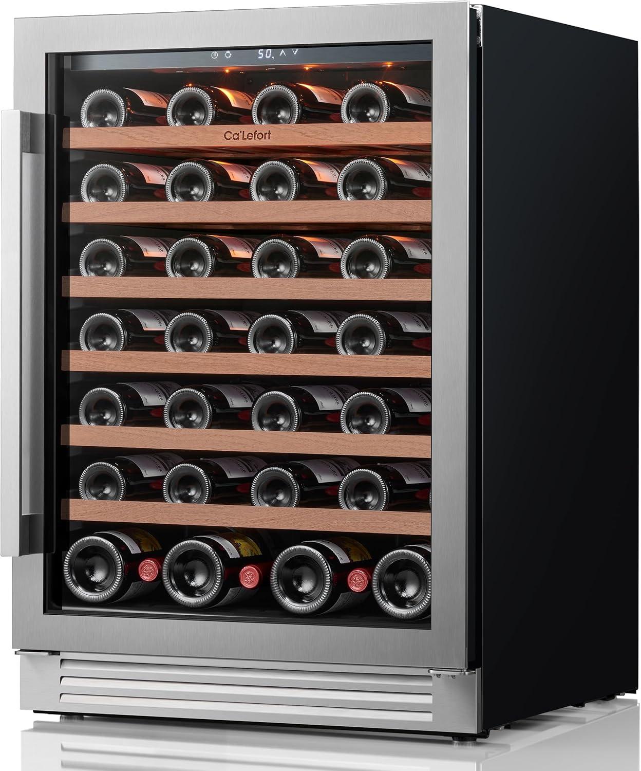 Ca'Lefort 24" Stainless Steel Wine Cooler with Glass Door